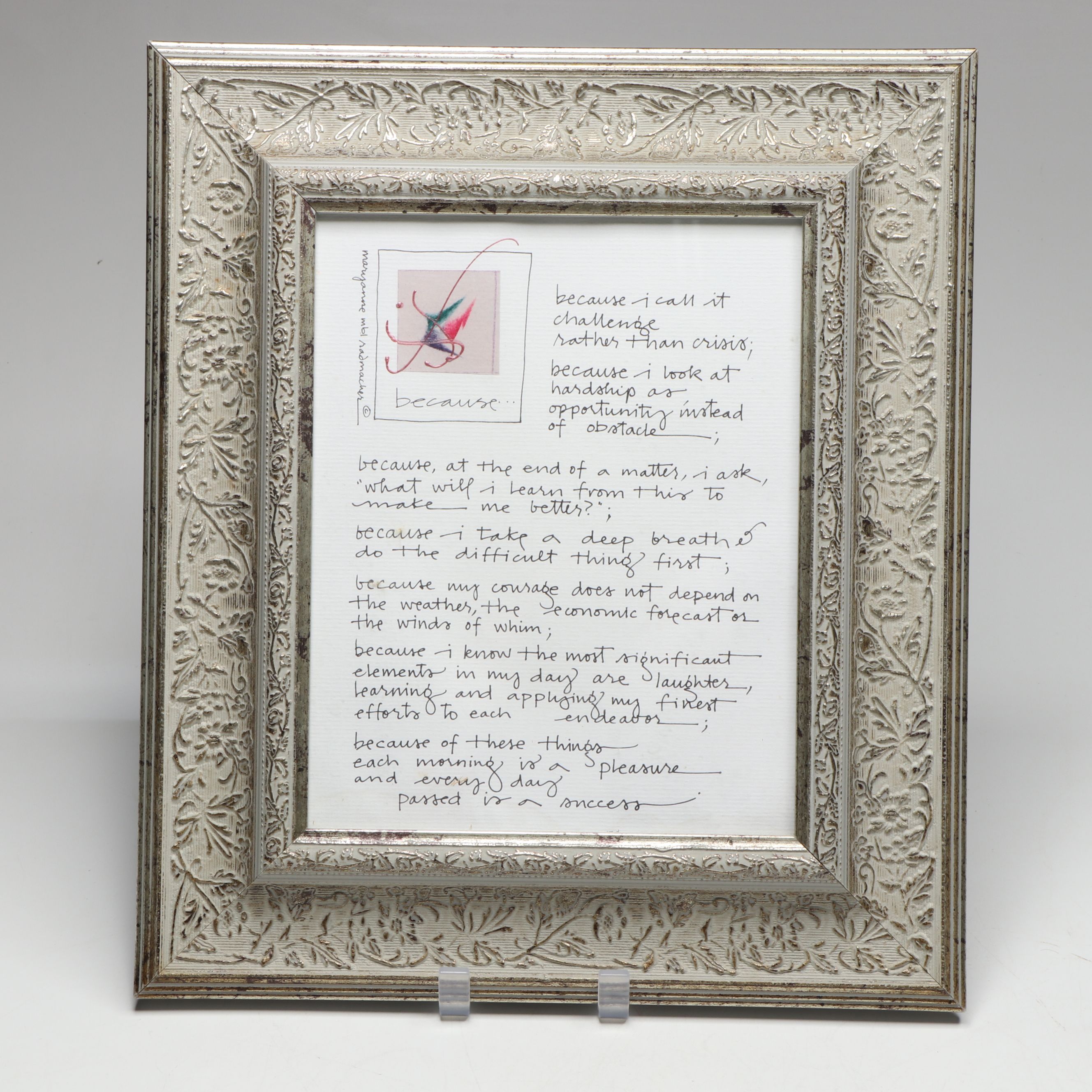 Framed Calligraphy Texts and More Inspirational Framed Works