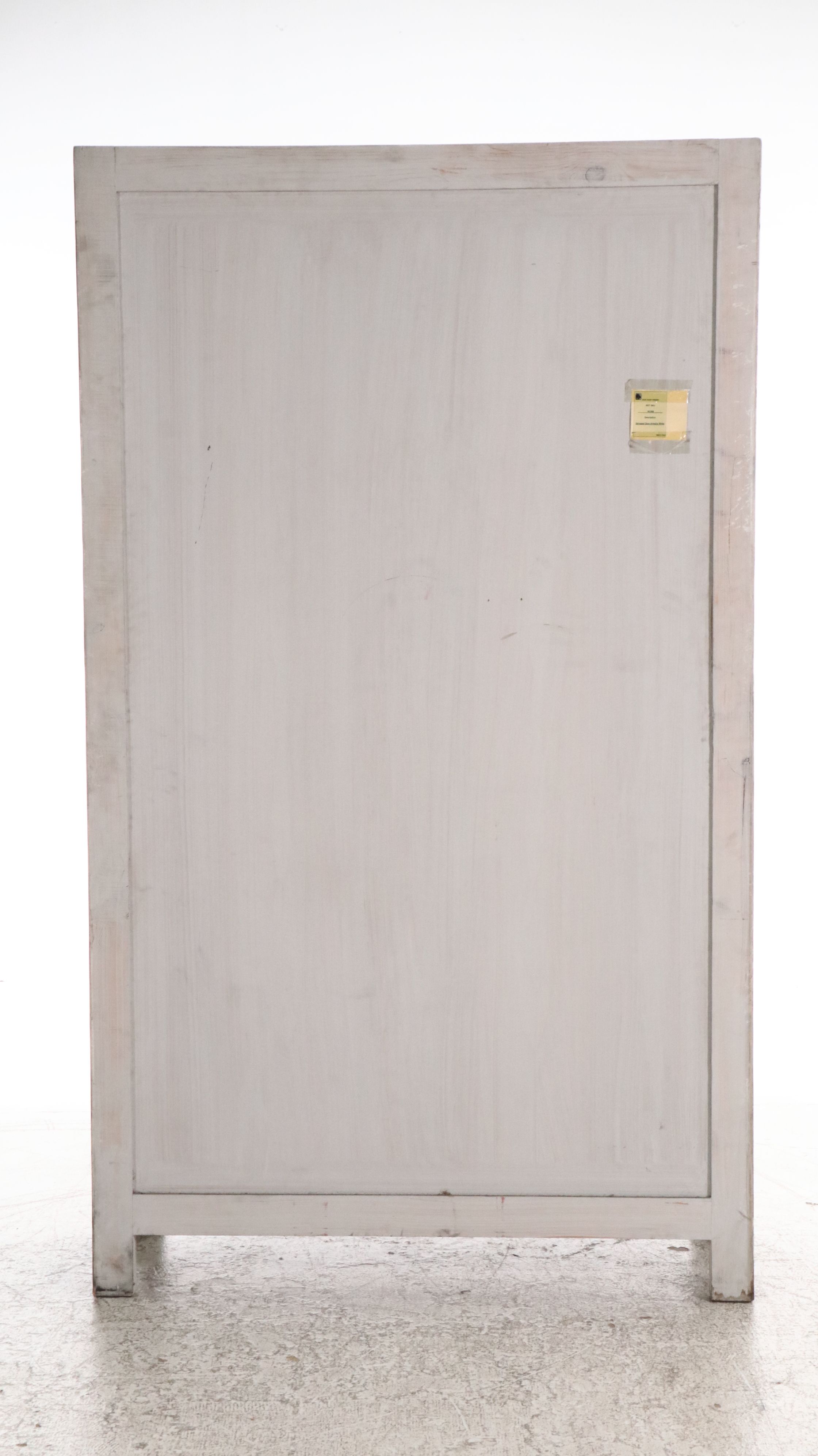 Southeast Asian Style Painted Wood Salvaged Door Armoire