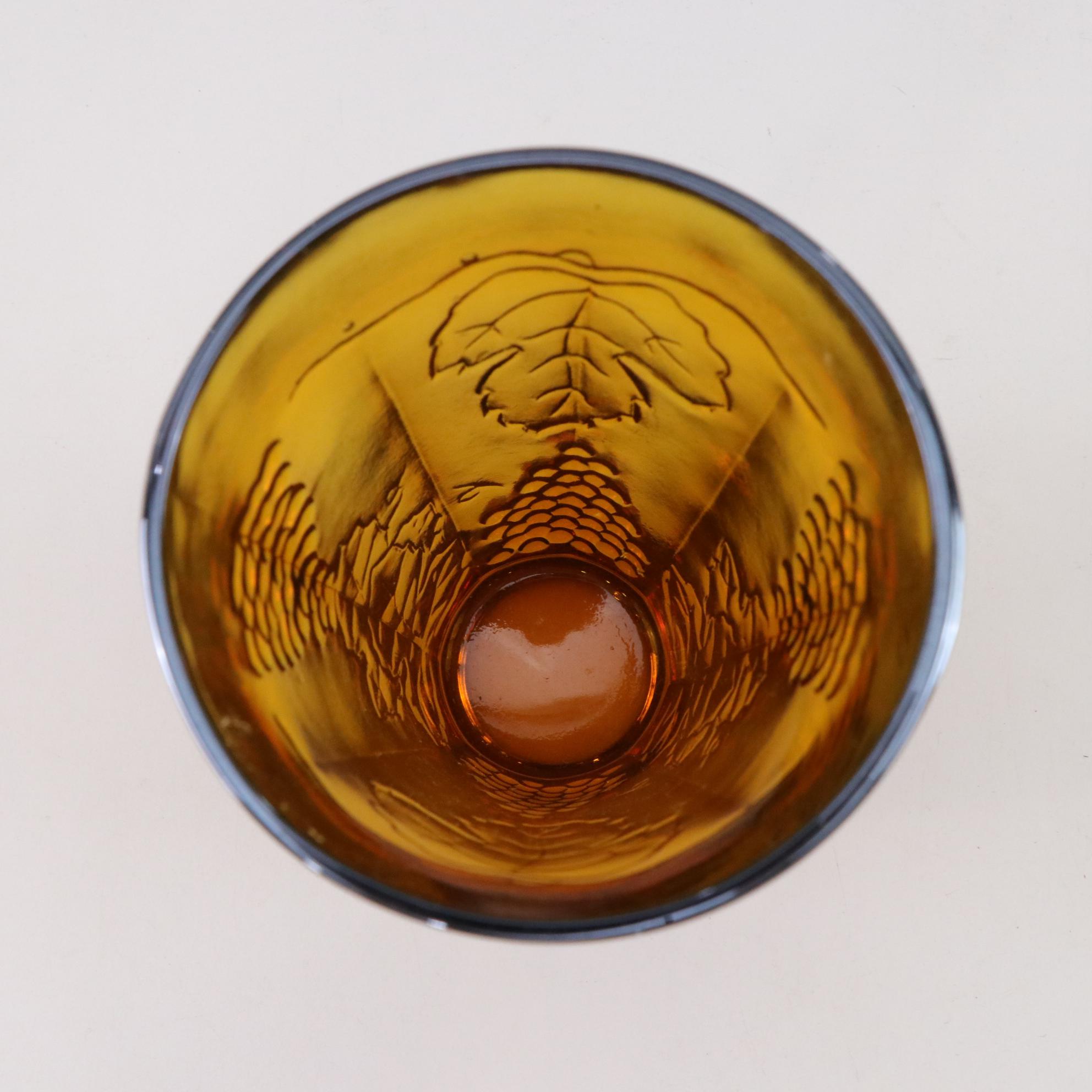 Indiana Glass Grape Carnival Glass Pitcher and Glasses with Two Lotus Bowls