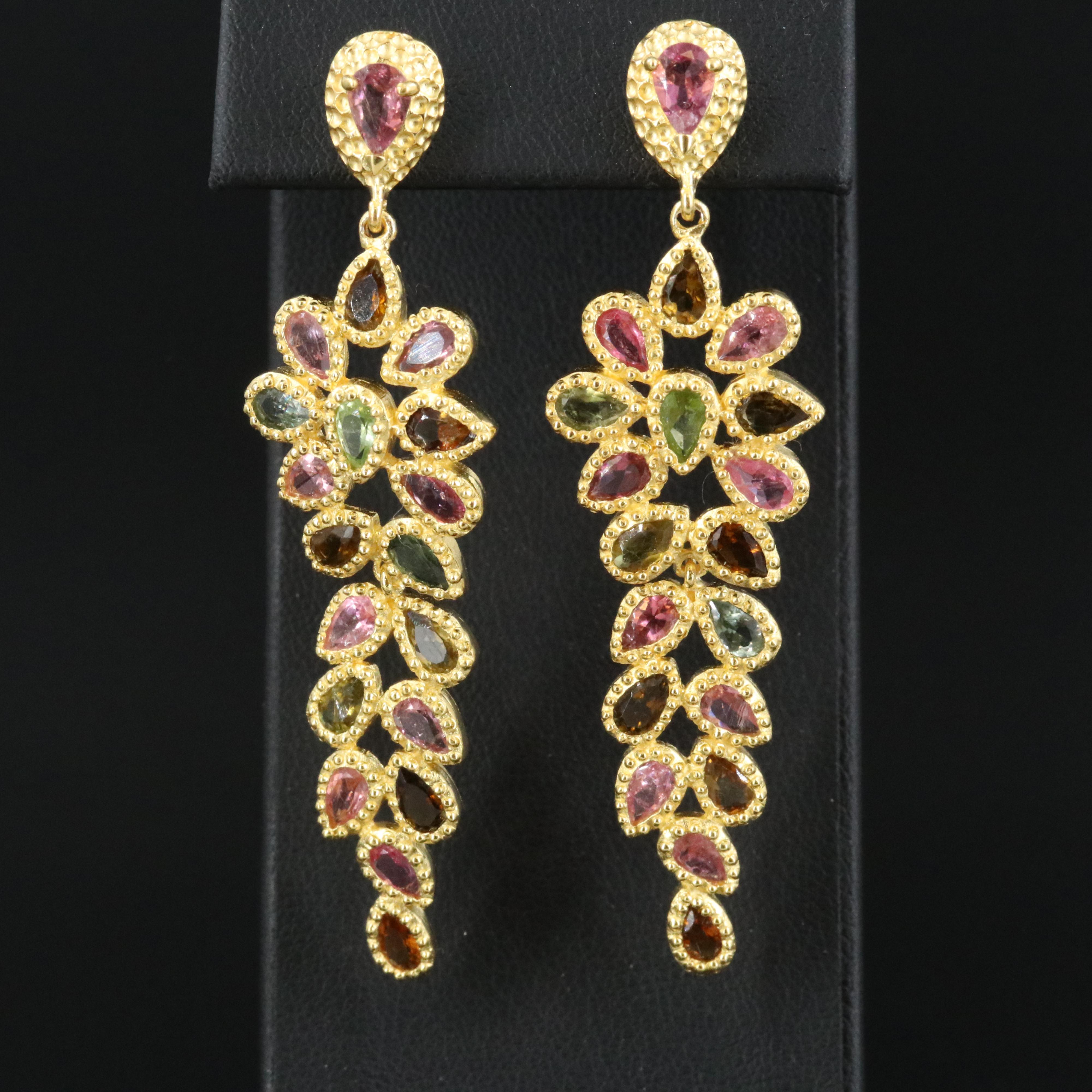 Sterling Tourmaline Earrings