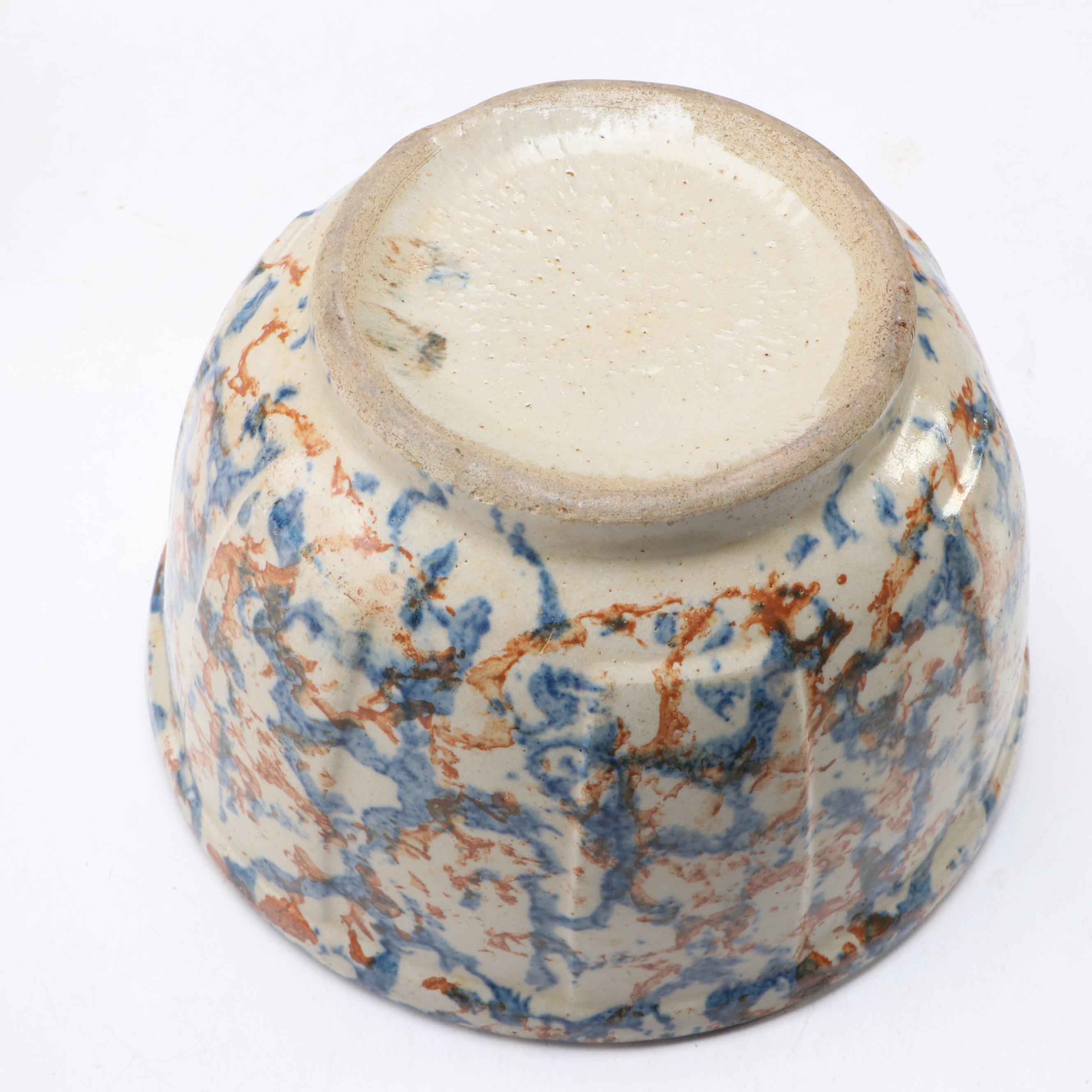 The Potting Shed "Dedham Rabbit" with Spongeware Bowls and Other Tableware