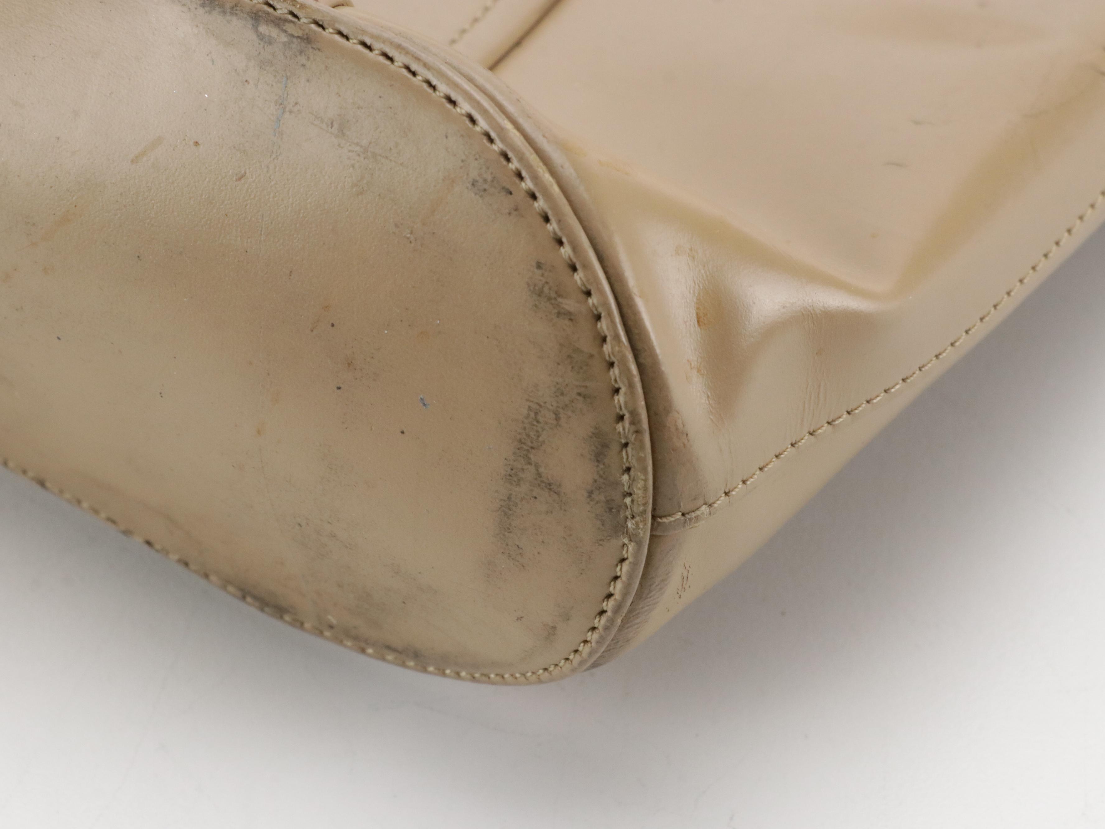 Loewe Zip Tote in Brown Patent Leather