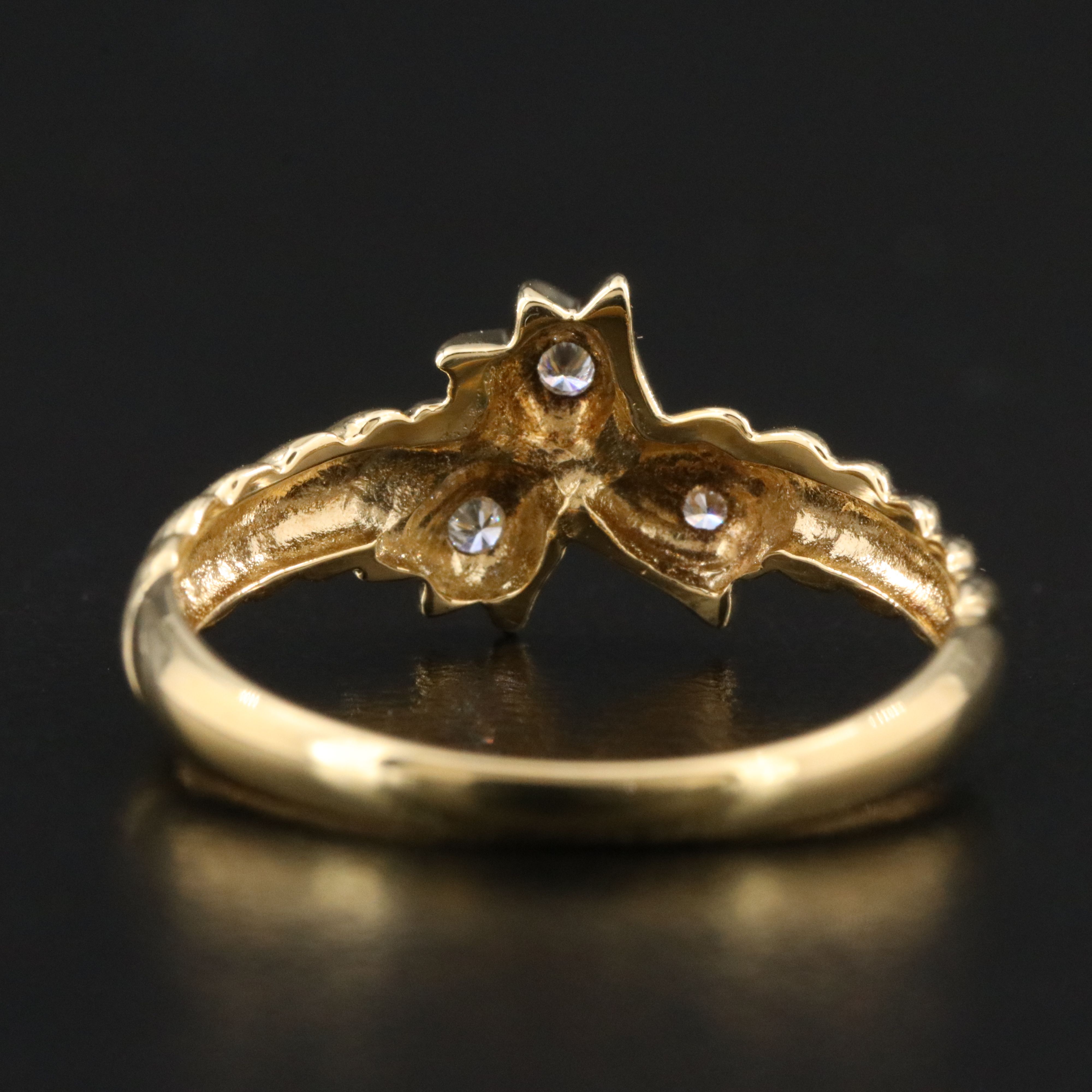 Dior 18K and Diamond Three Bell Ring