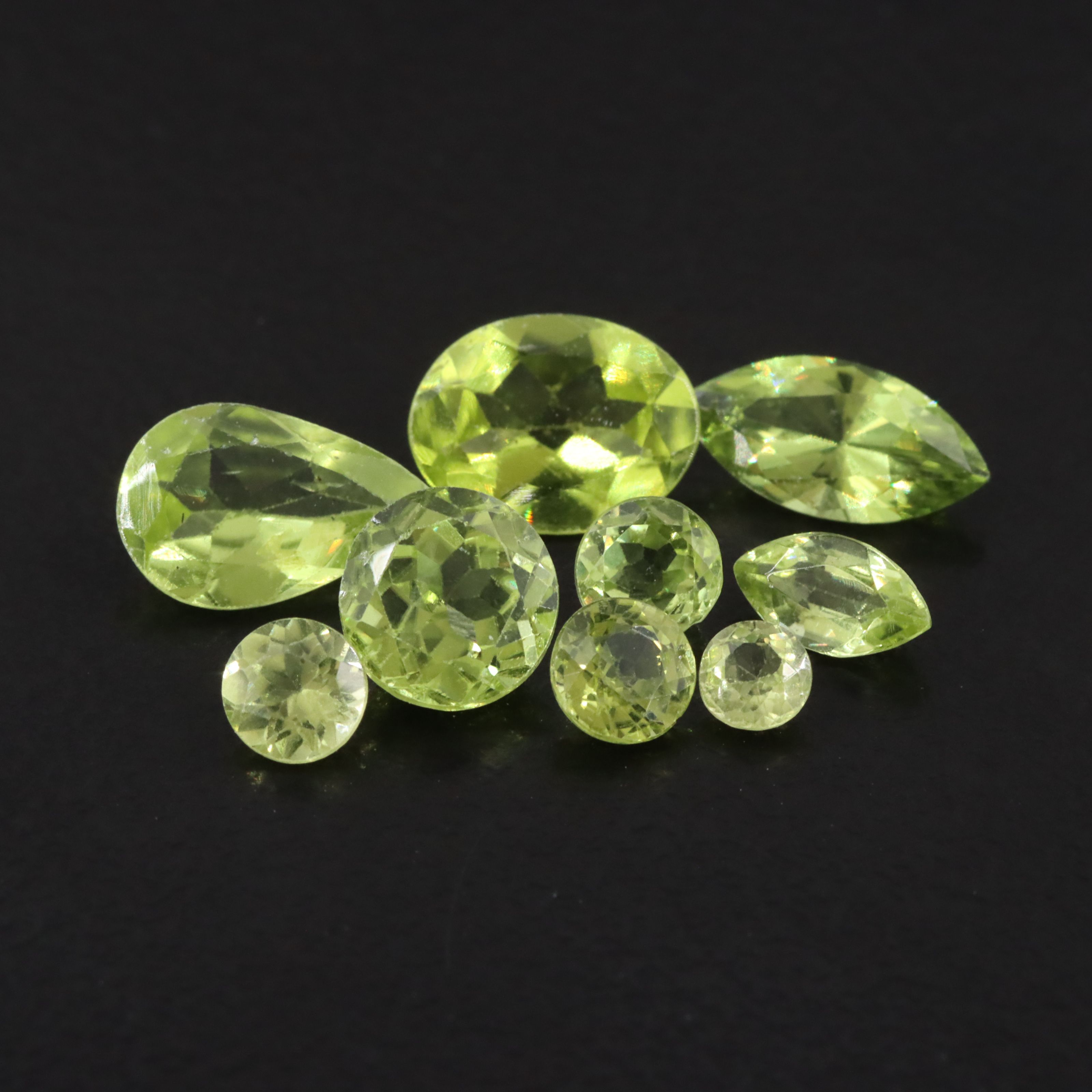 Loose 4.95 CTW Peridot Melee Lot