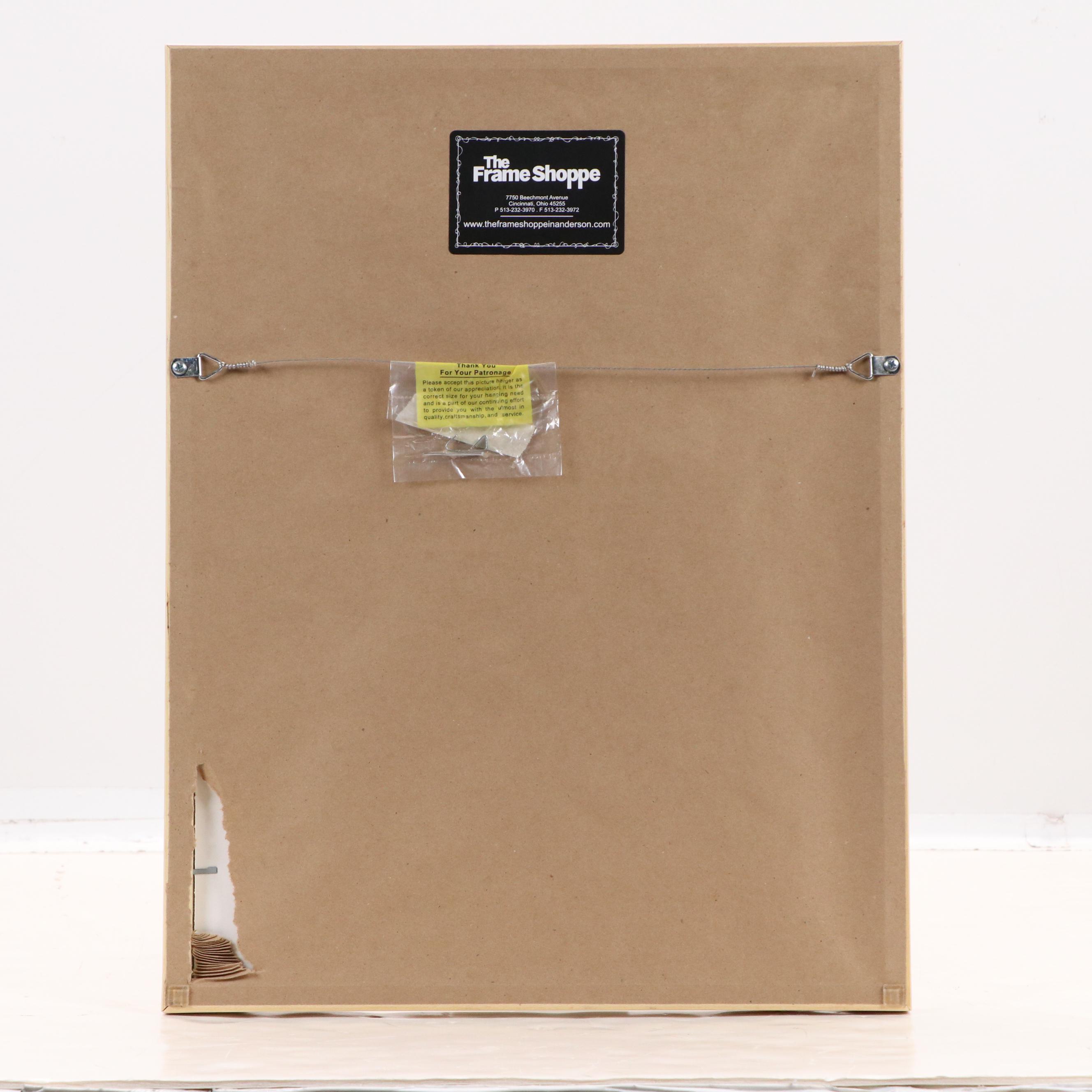 Watercolor Painting of Abstract Botanical Composition, 2019