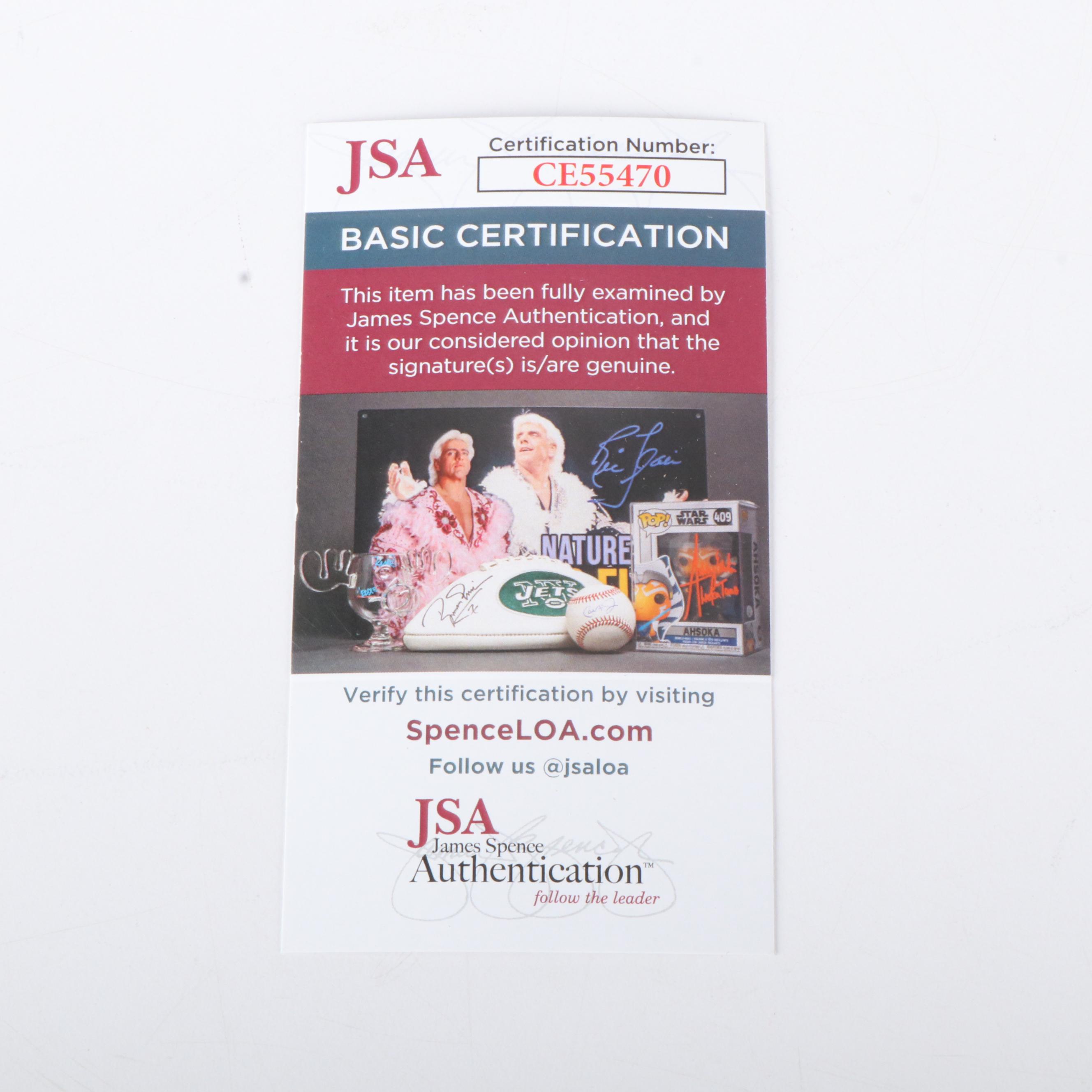 Gary Carter and Yogi Berra Signed Catcher Baseball Print, JSA