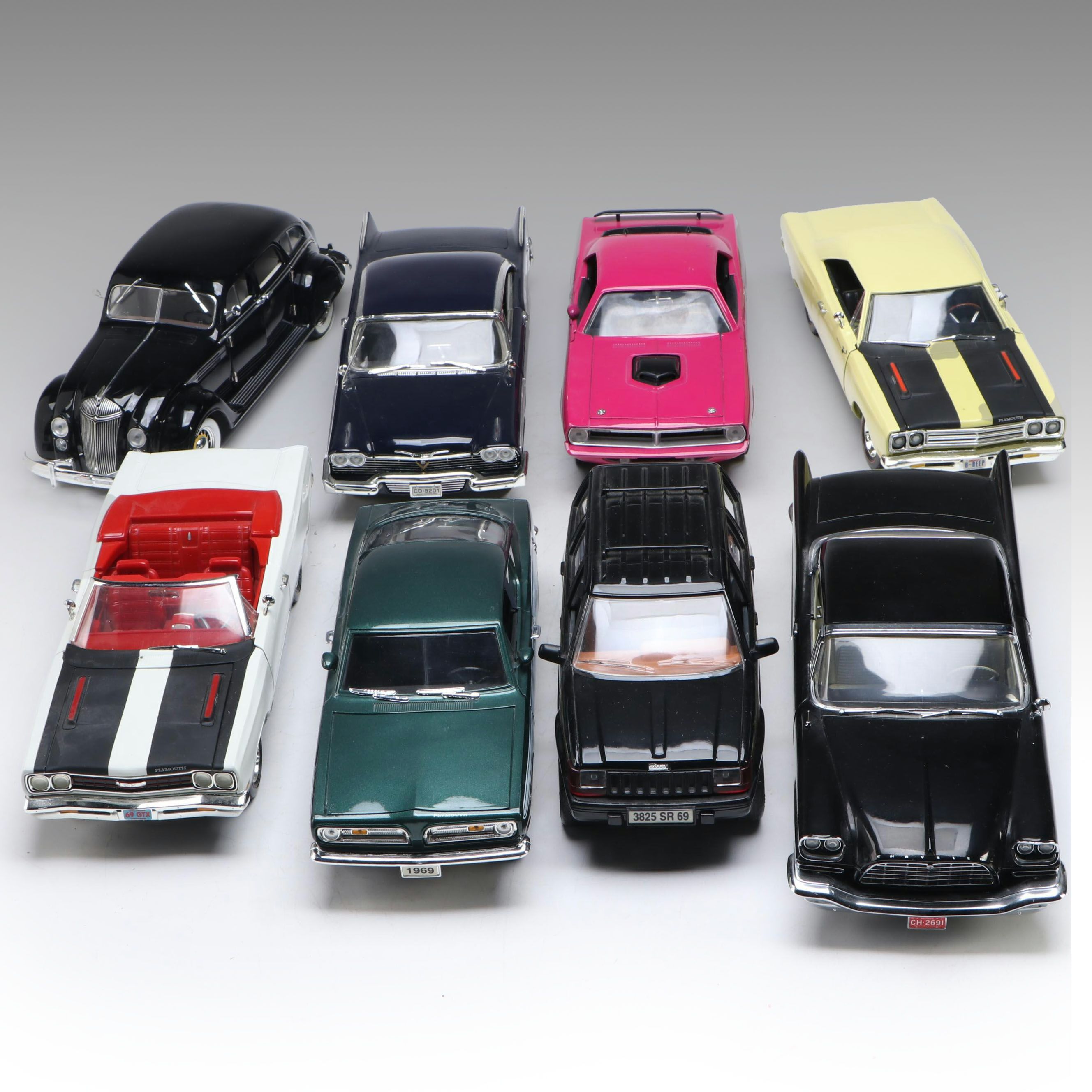 Jeep Grand Cherokee, 1957 Chrysler, and Other Scale Model Diecast Cars