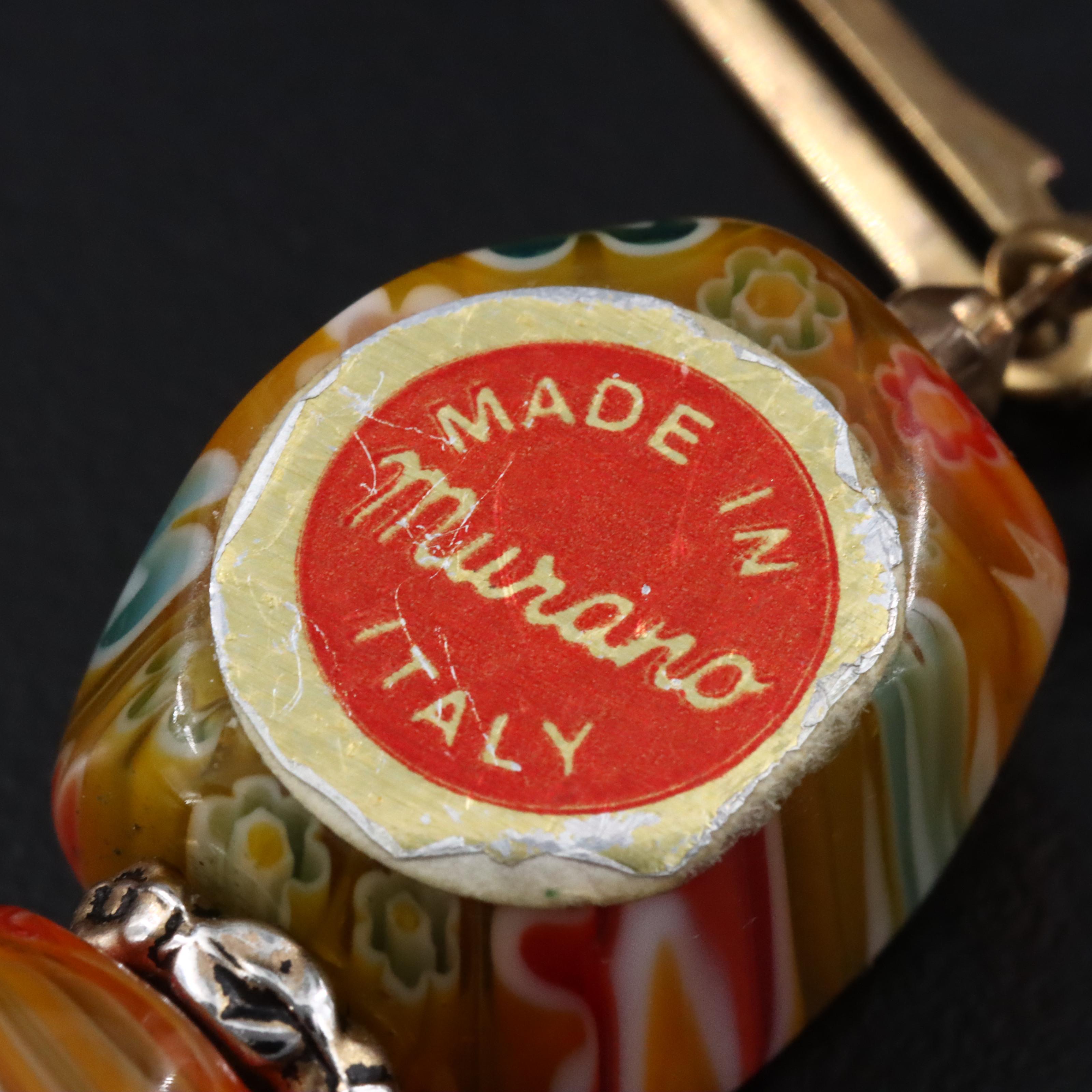 Italian Millefiori Bead Necklace