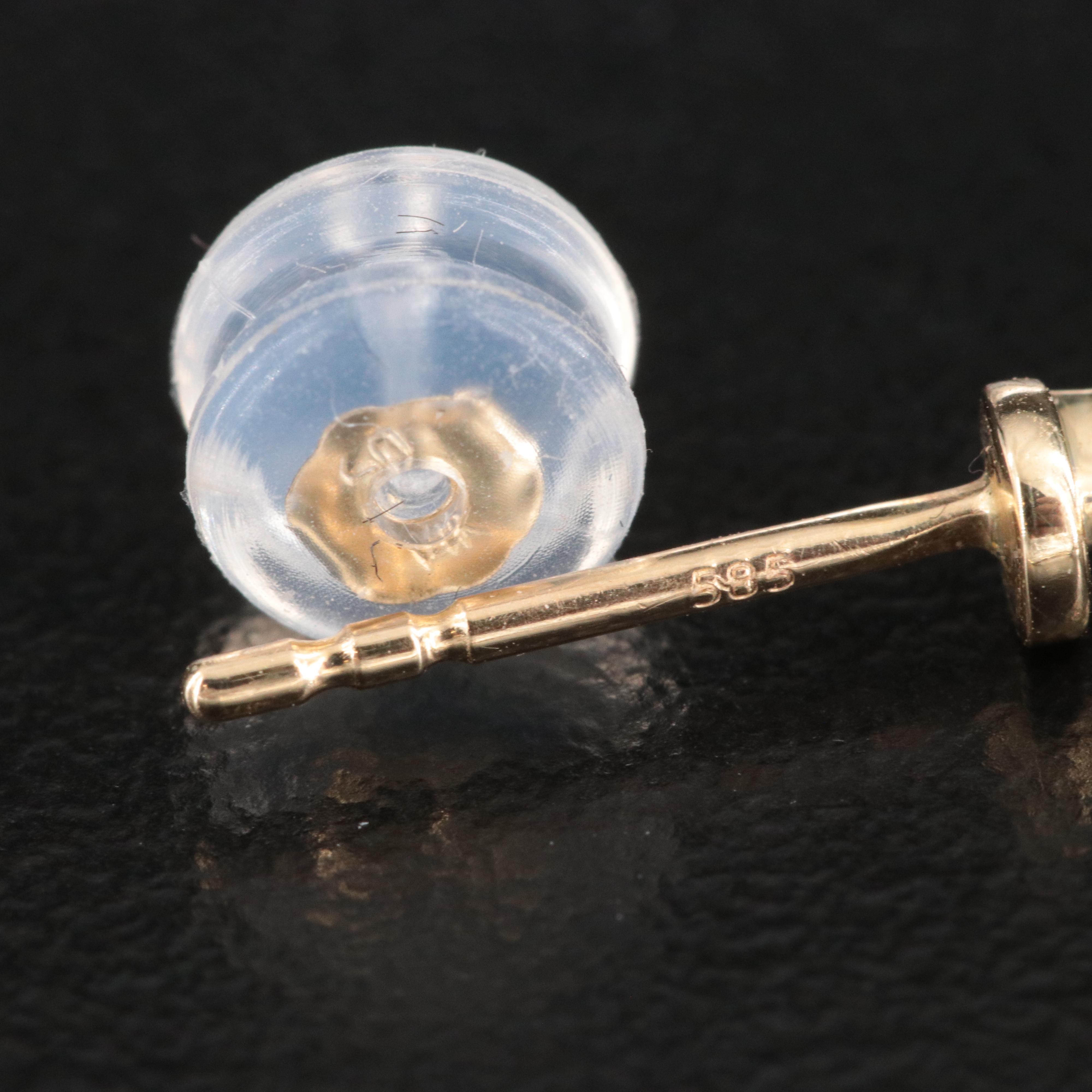 14K 0.16 CTW Diamond J-Hoop Wave Earrings