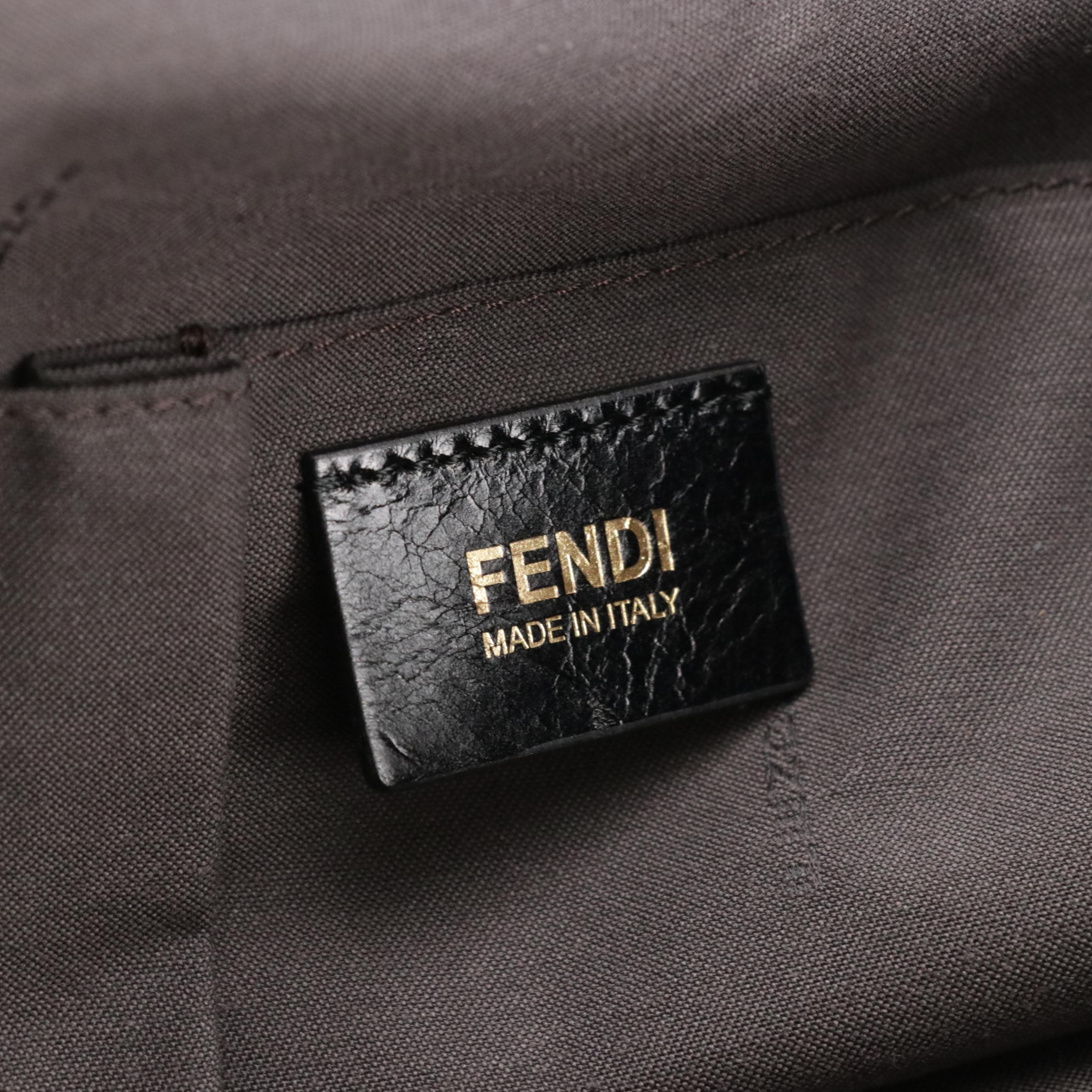 Fendi Chains Medium Tote Bag 8BR636 in Glimmer Leather