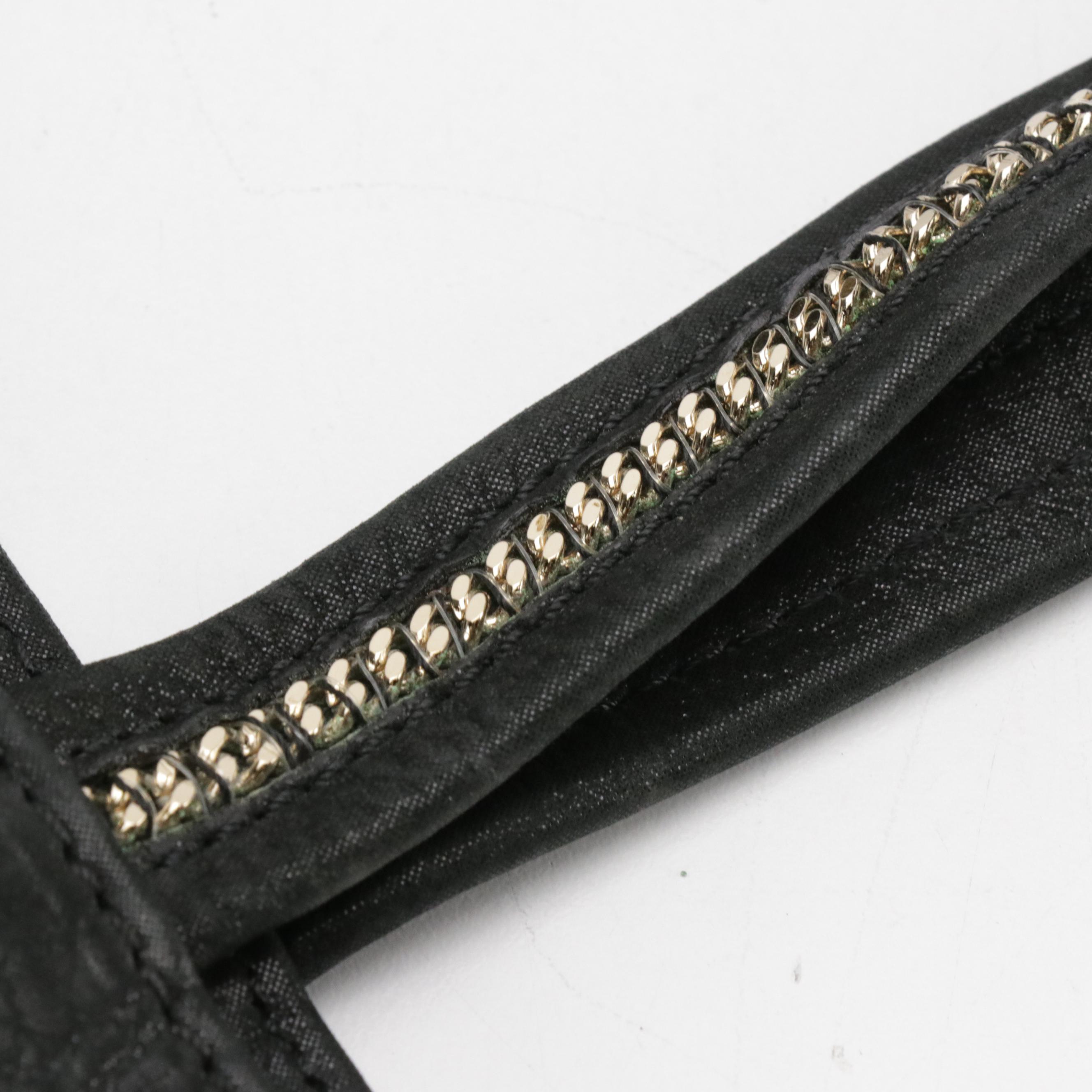 Fendi Chains Medium Tote Bag 8BR636 in Glimmer Leather