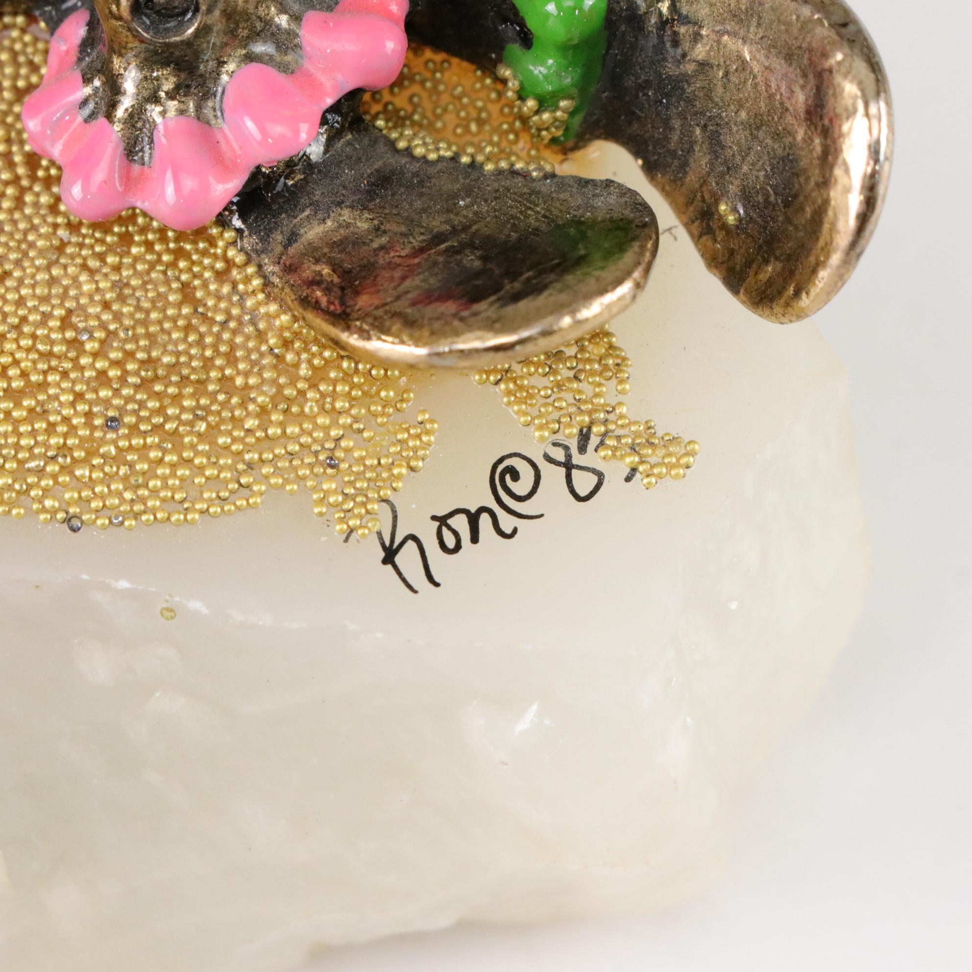 Ronald A. Lee Hand-Painted and 24K Gold Plated Clown Figurine, 1987