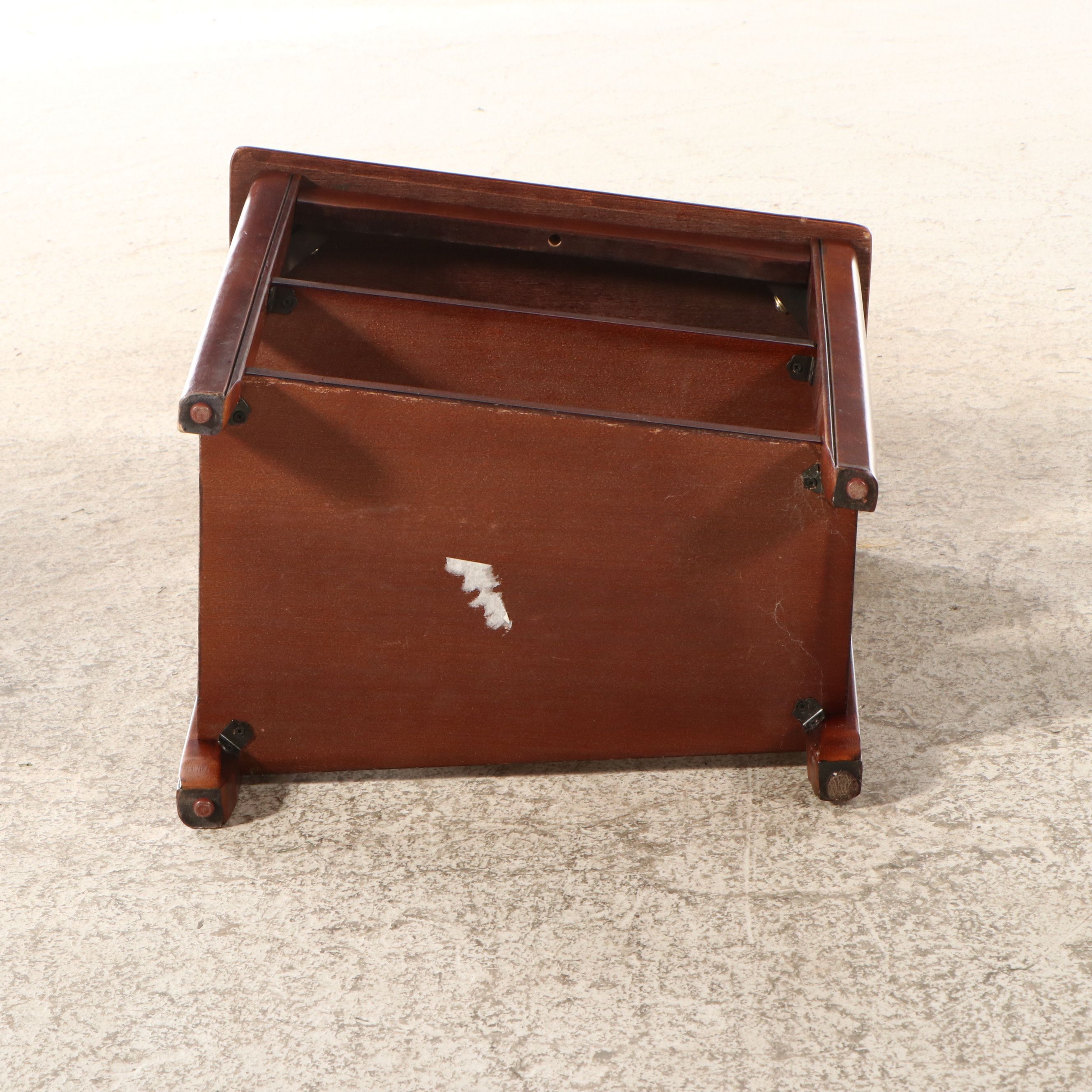 Tapered Three-Tier Wood Side Tables, Set of Three