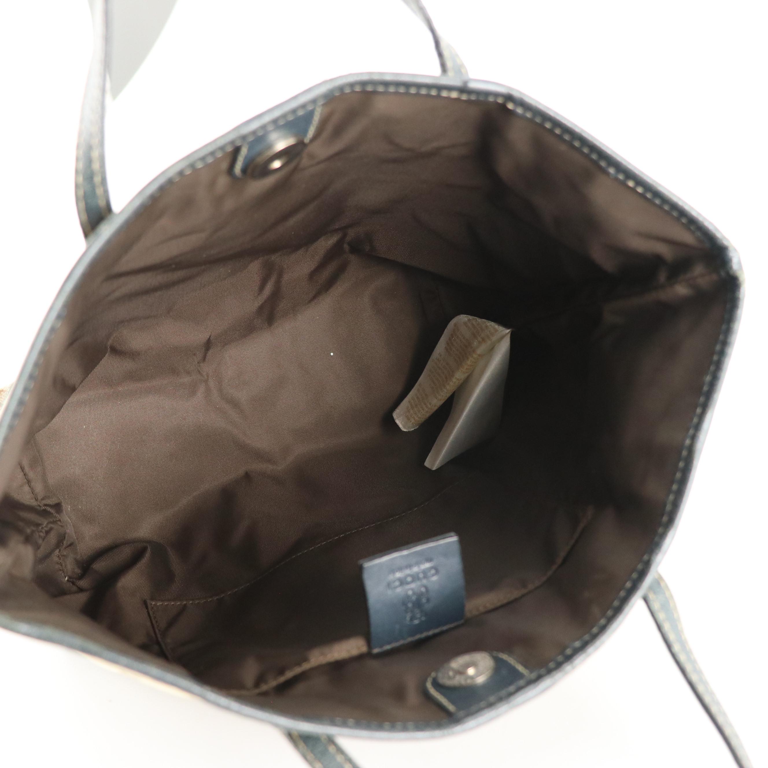 Gucci Papagarro Mini Tote in GG Canvas na dLeather