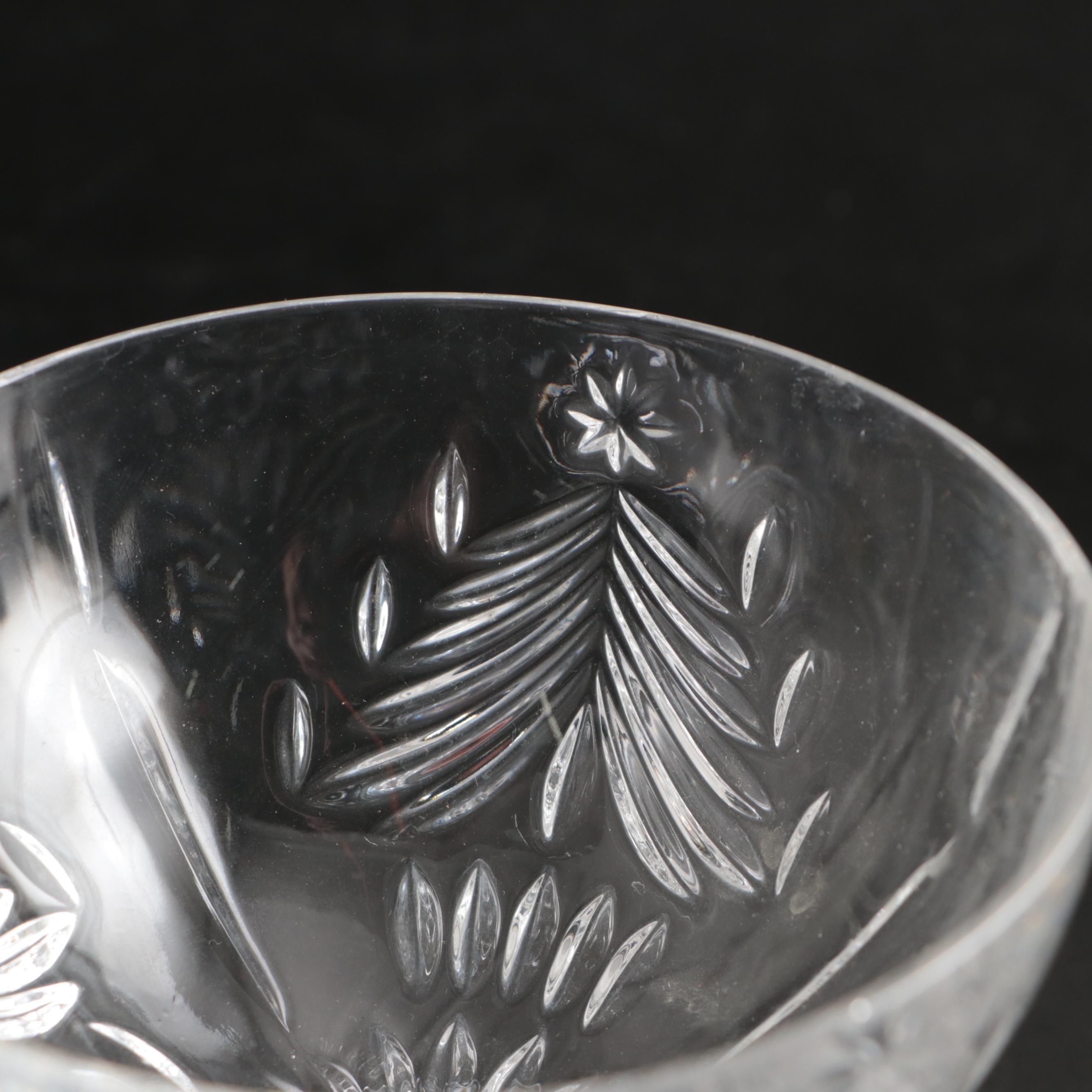 Marquis by Waterford and Mikasa Christmas Tree Cookie Jar and Dessert Dish