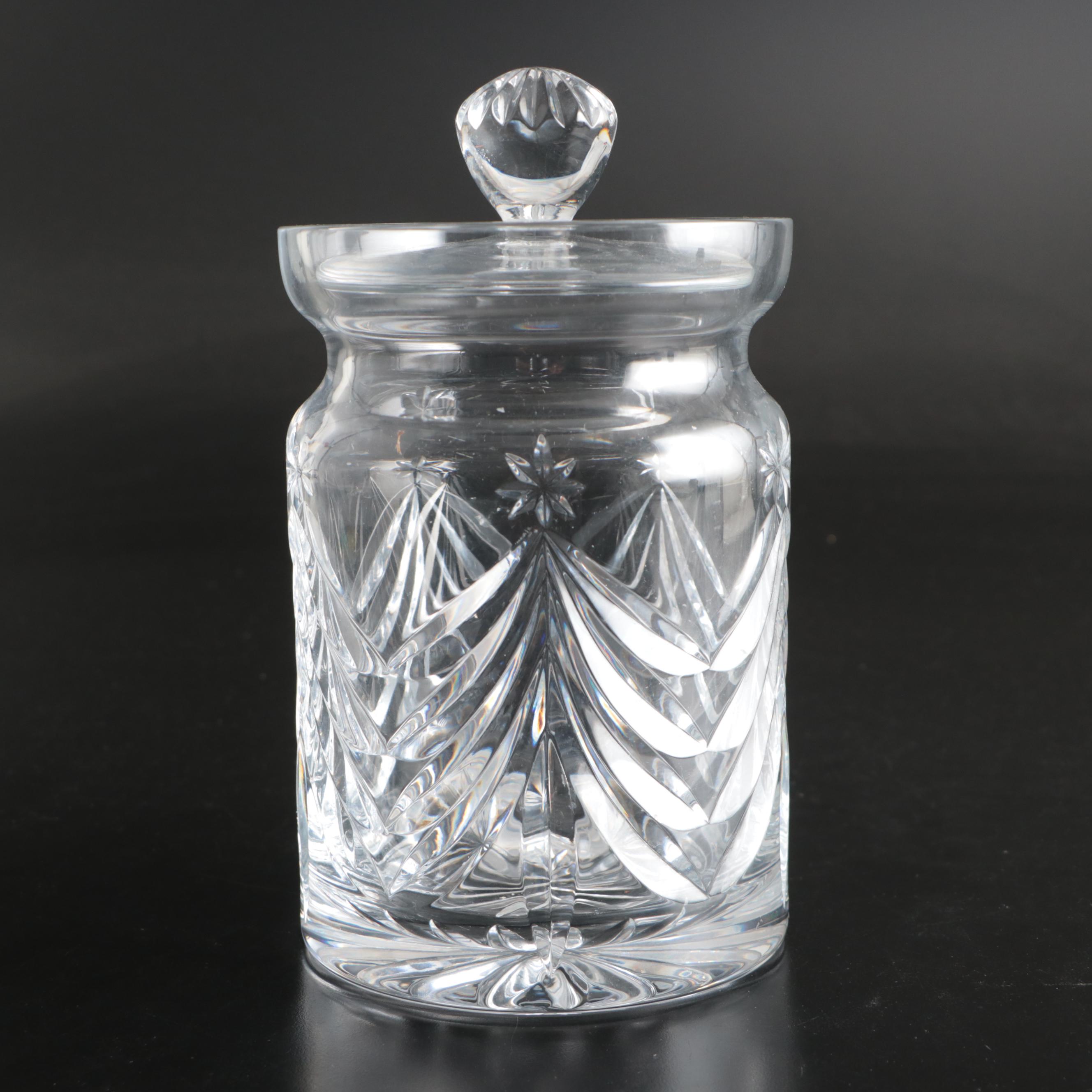 Marquis by Waterford and Mikasa Christmas Tree Cookie Jar and Dessert Dish