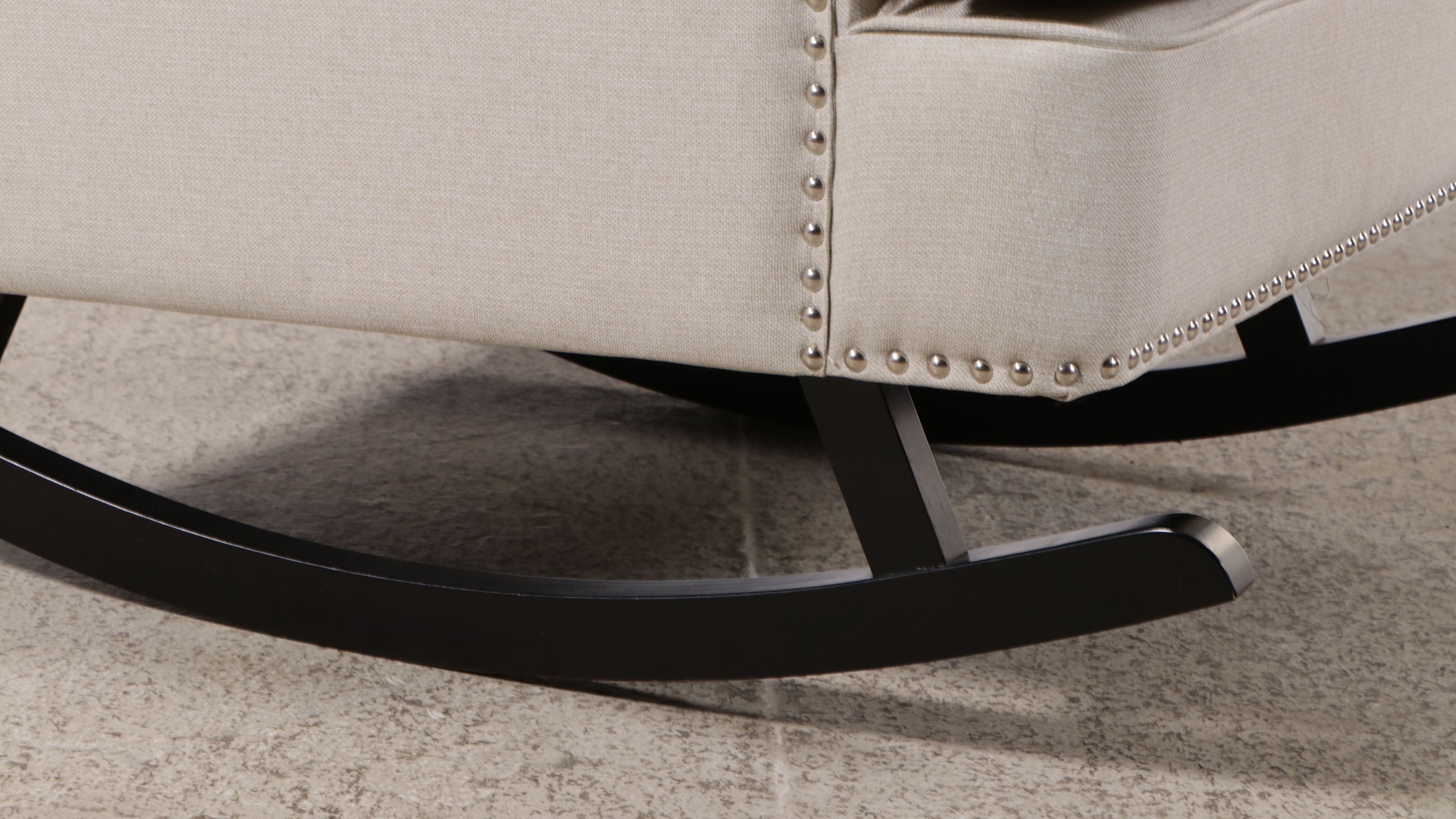 Contemporary Tufted and Upholstered Rocking Chair