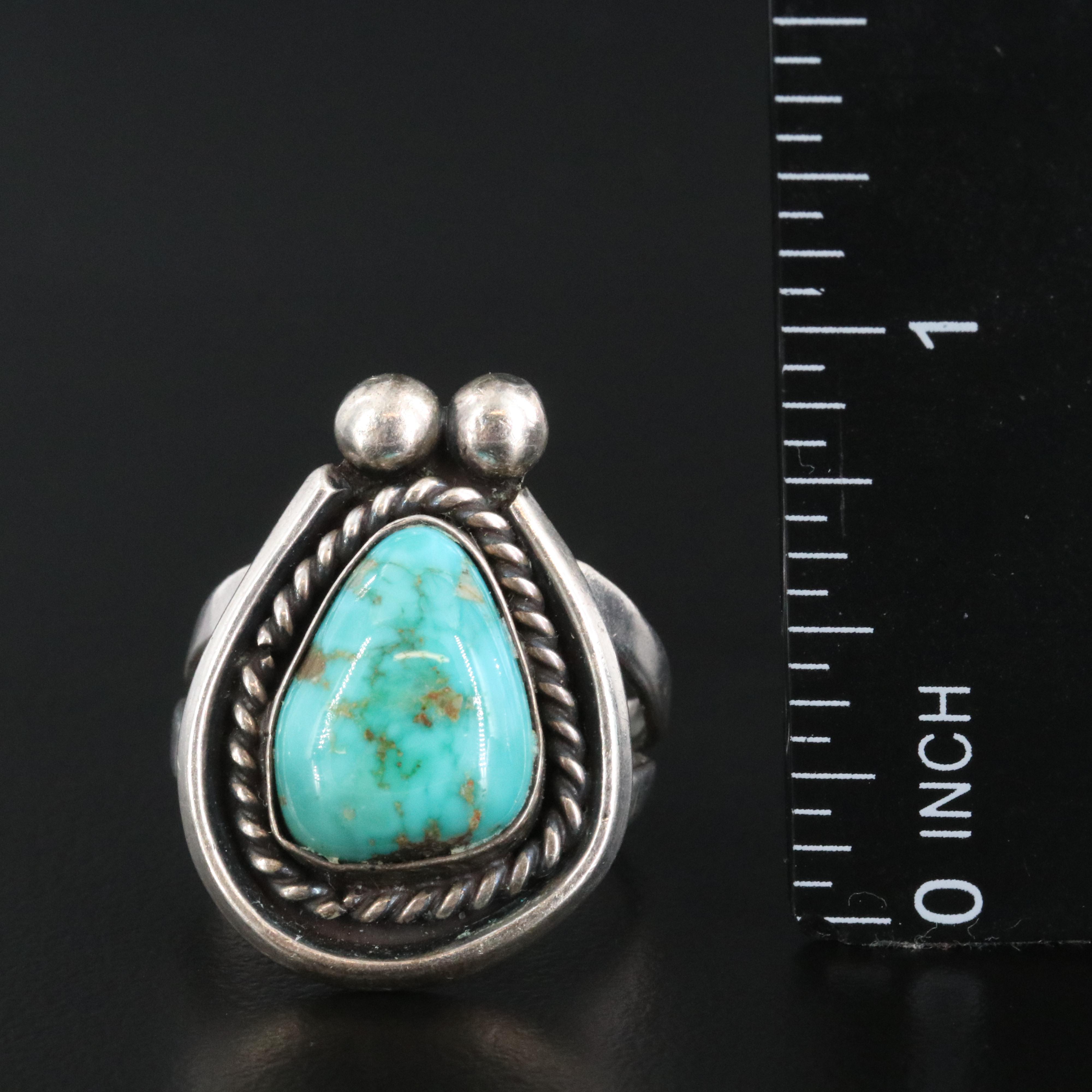 Southwestern Turquoise Sterling  Ring