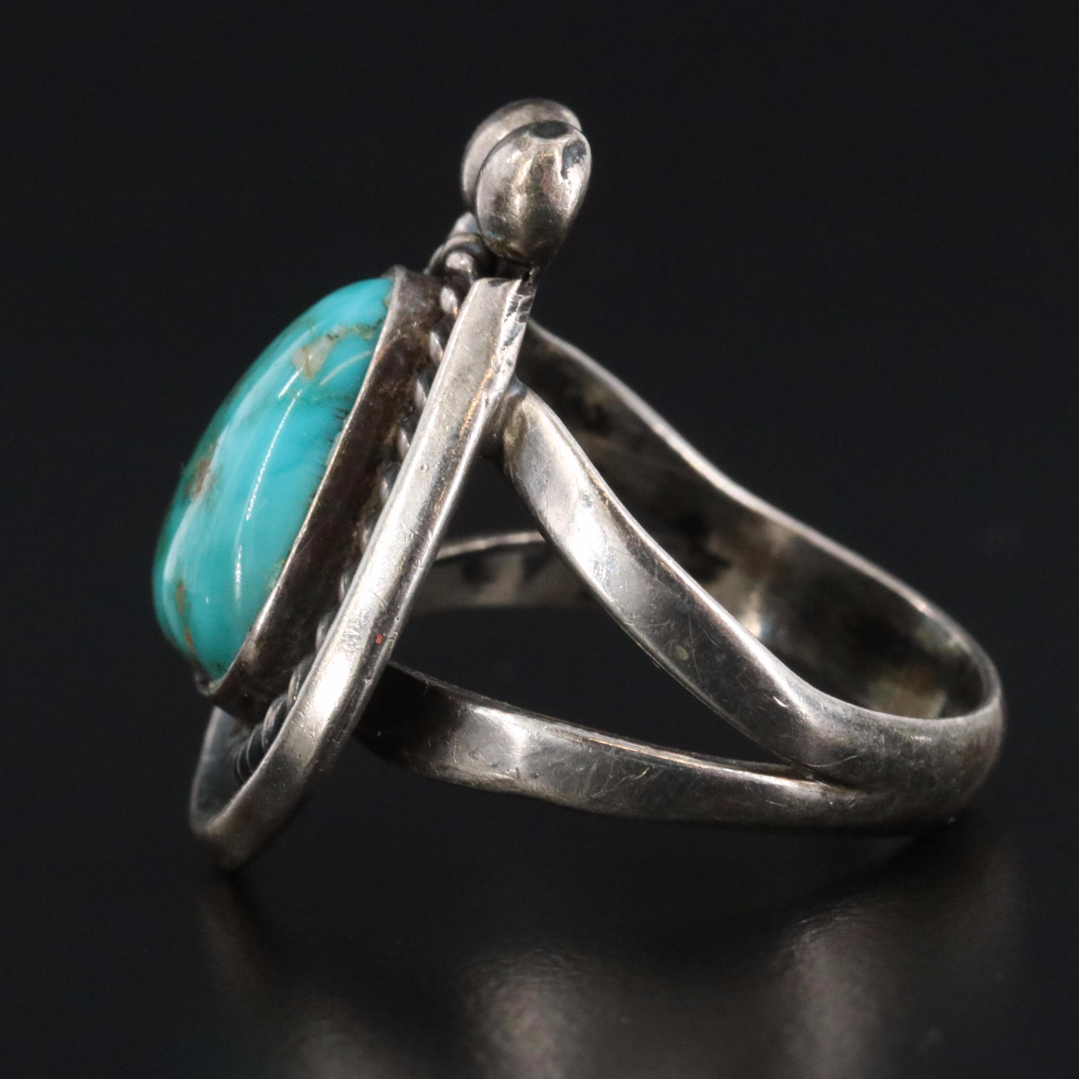 Southwestern Turquoise Sterling  Ring