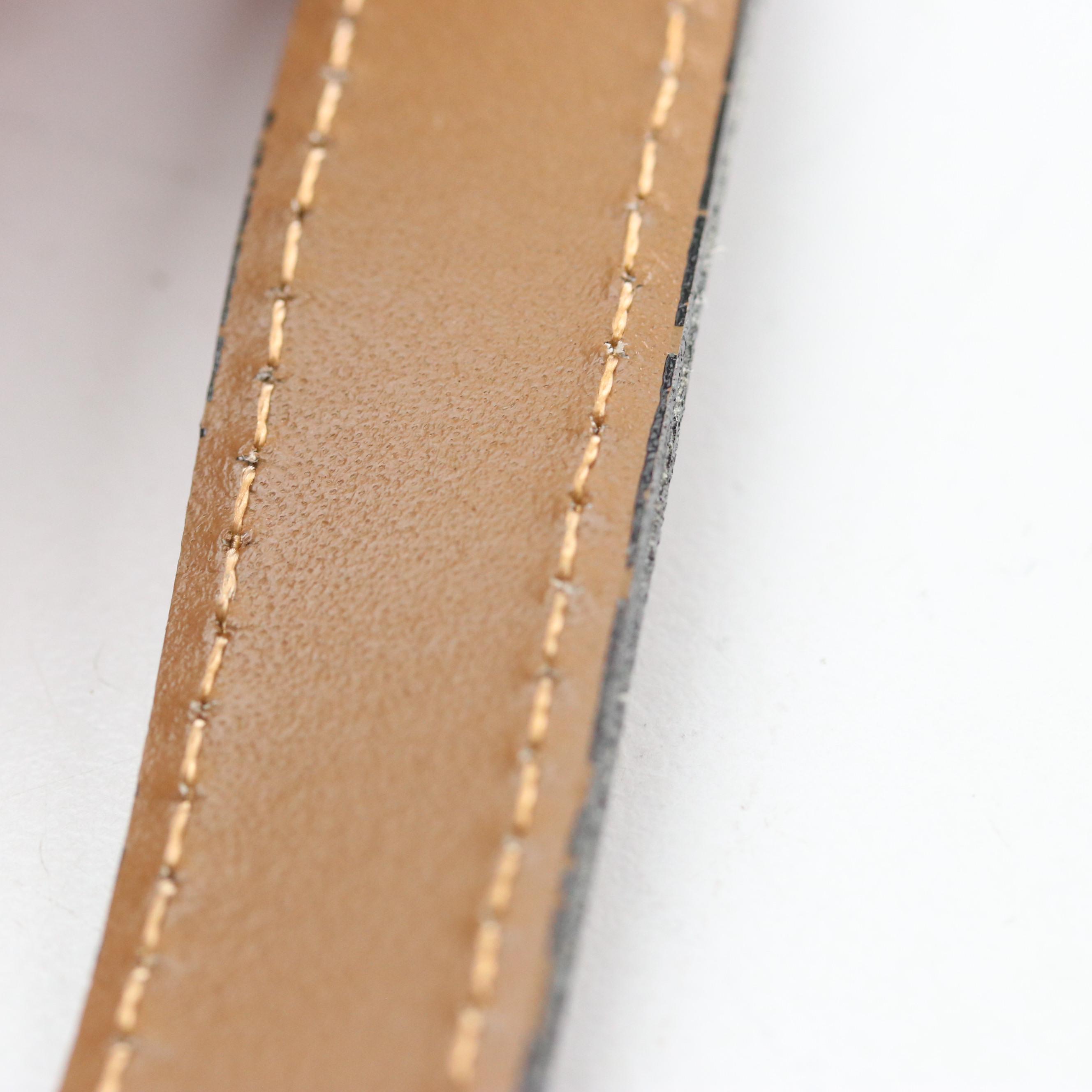 Fendi East-West Handbag in Pequin Stripe Canvas with Leather Trim