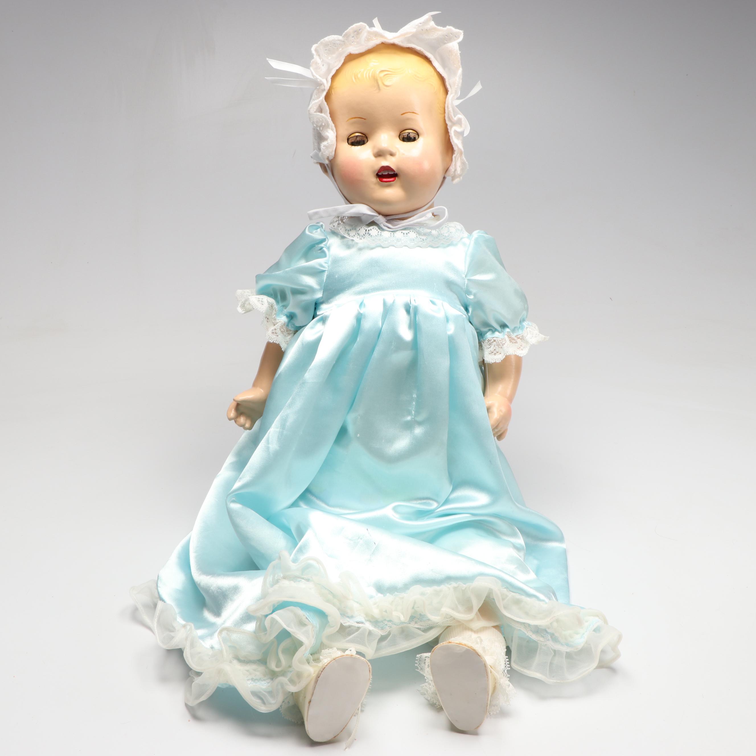 Composite Sleepy-Eyed Dolls with Handmade Clothing