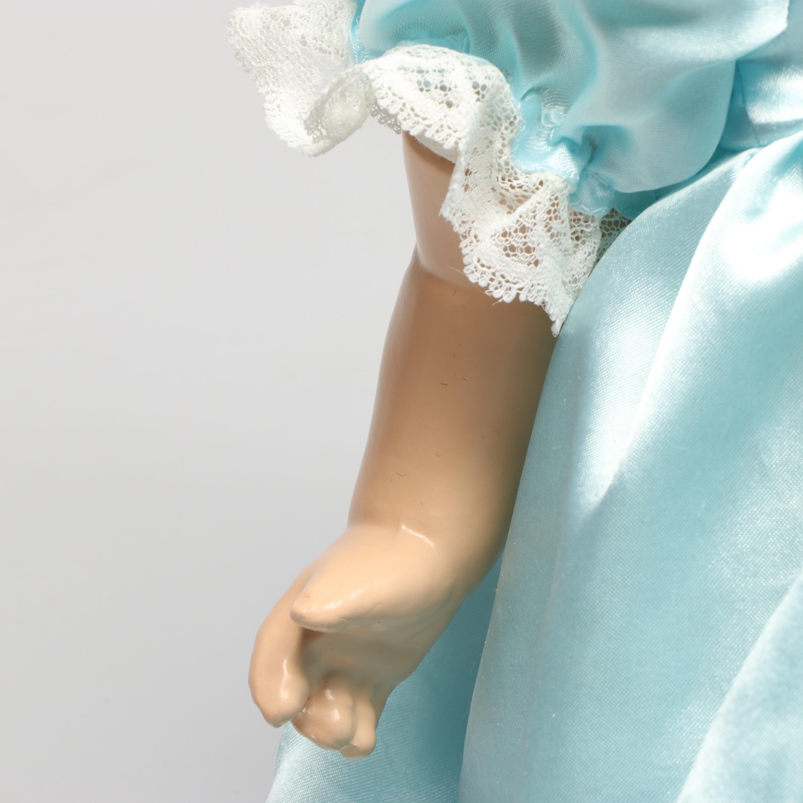 Composite Sleepy-Eyed Dolls with Handmade Clothing