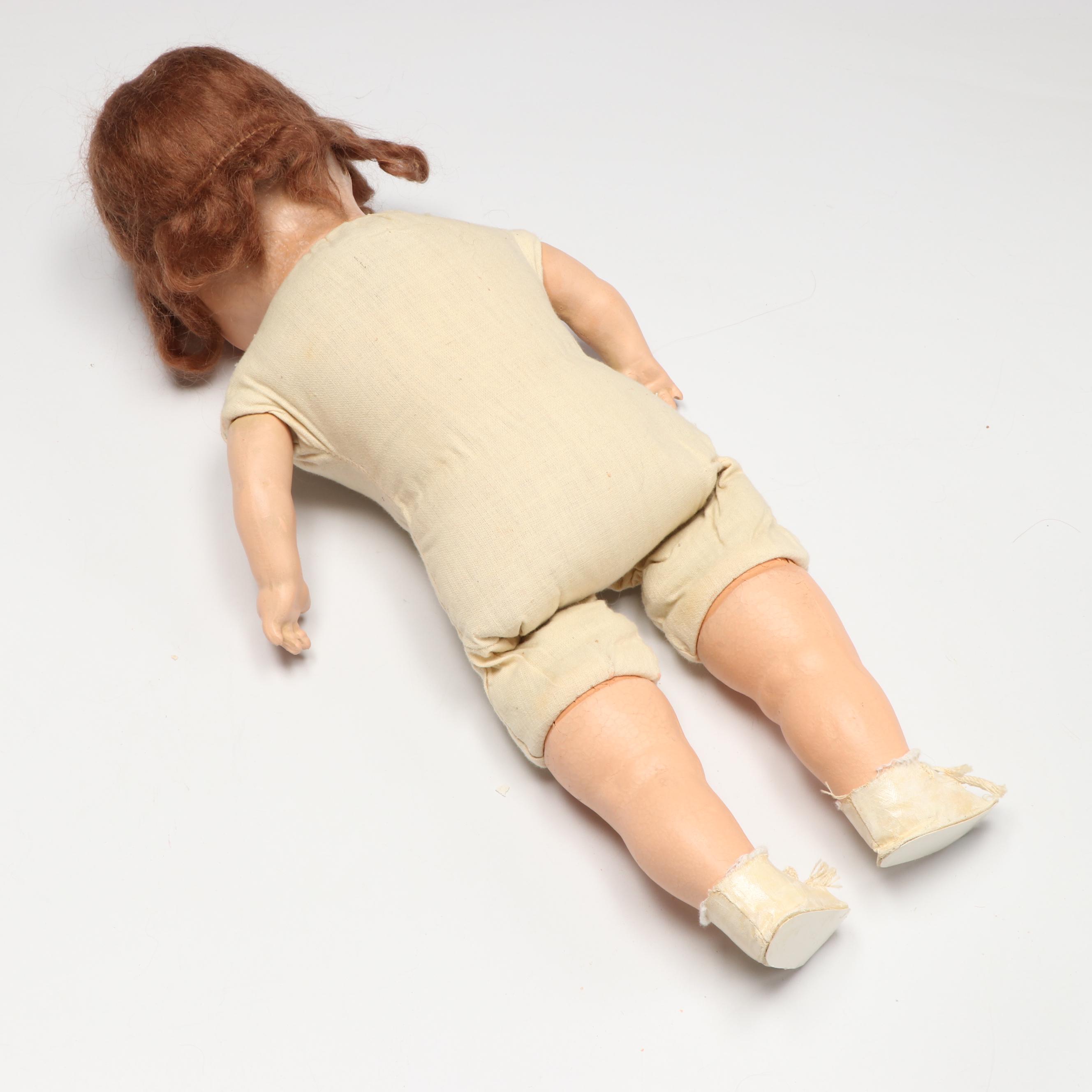 Composite Sleepy-Eyed Dolls with Handmade Clothing