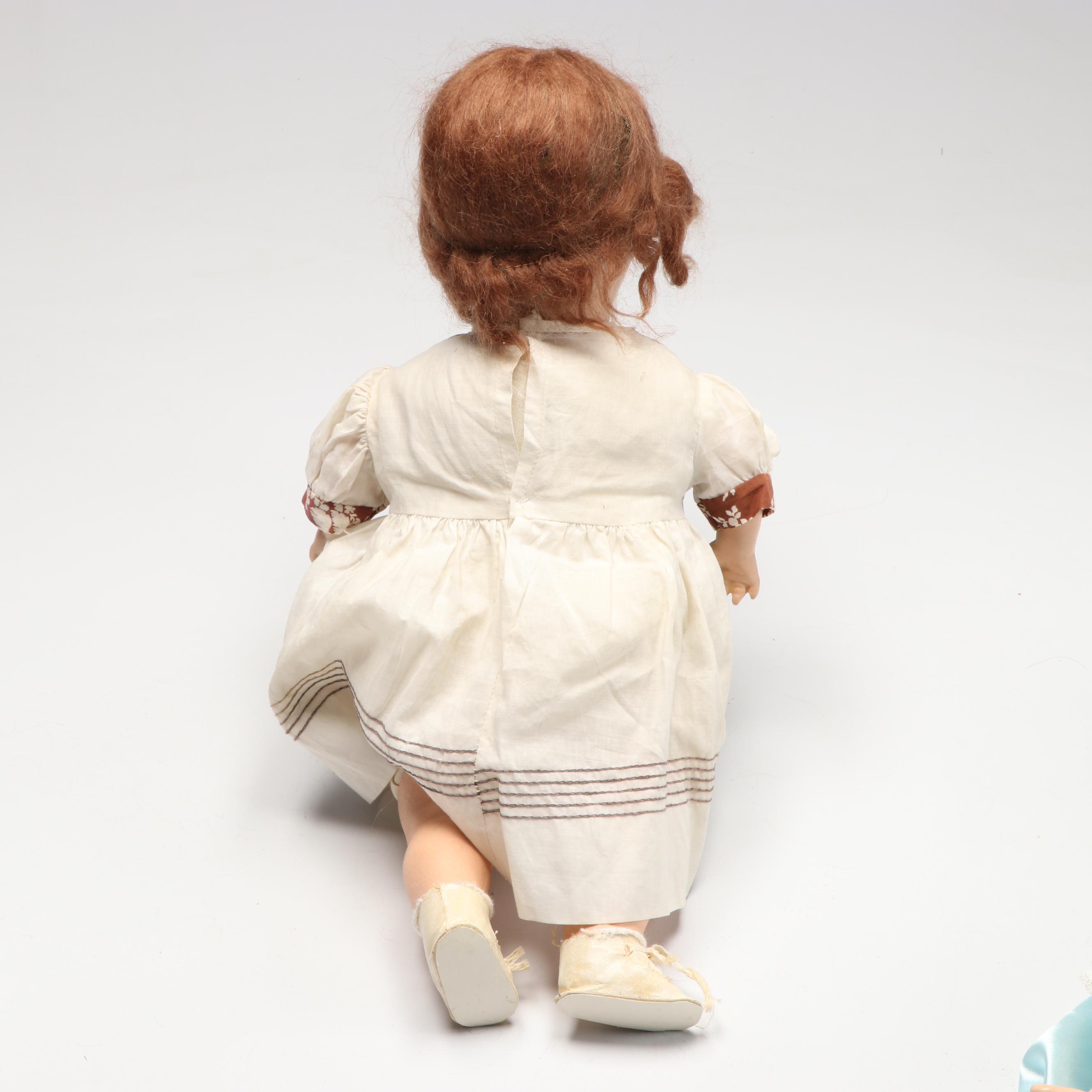 Composite Sleepy-Eyed Dolls with Handmade Clothing
