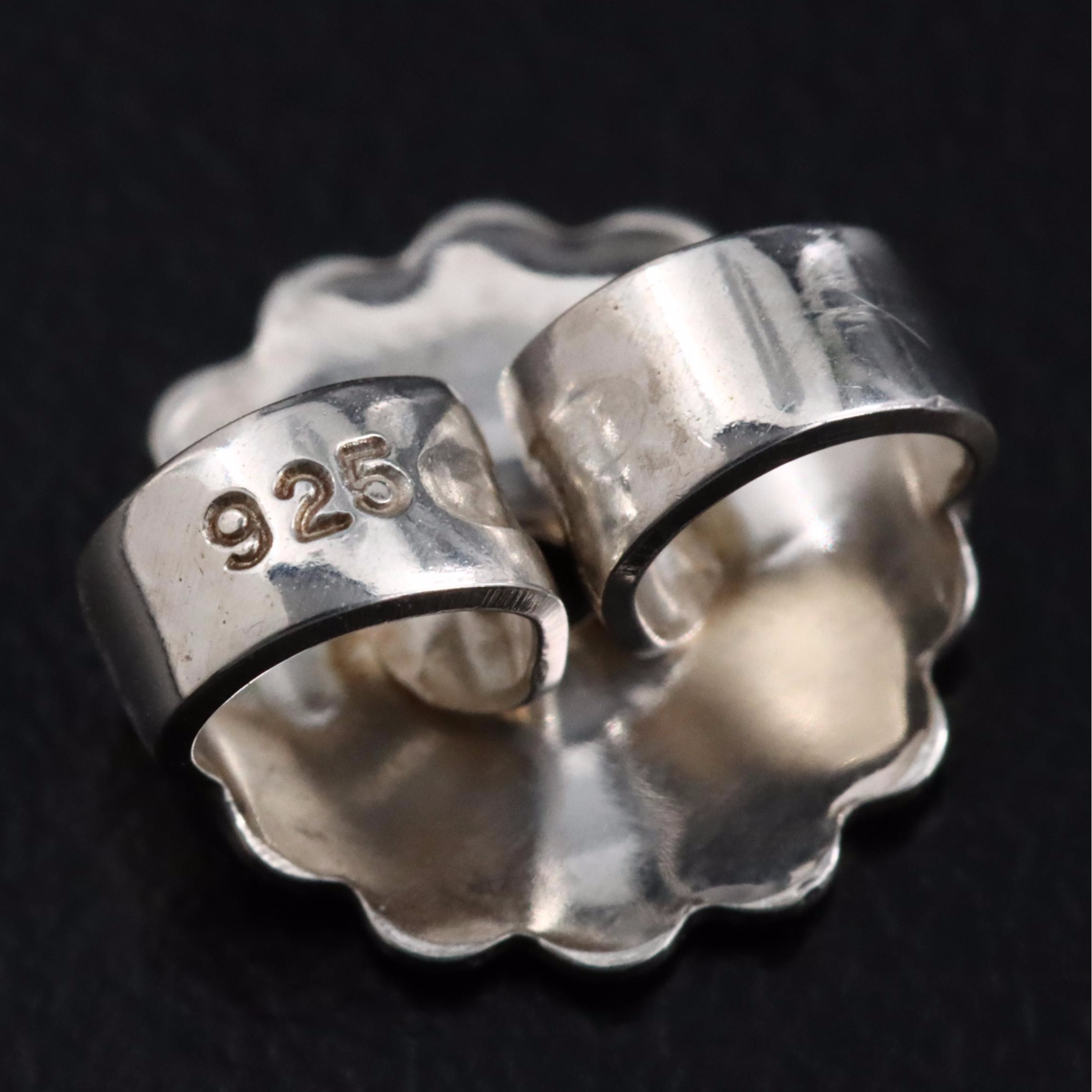 Sterling Moissanite Stud Earrings