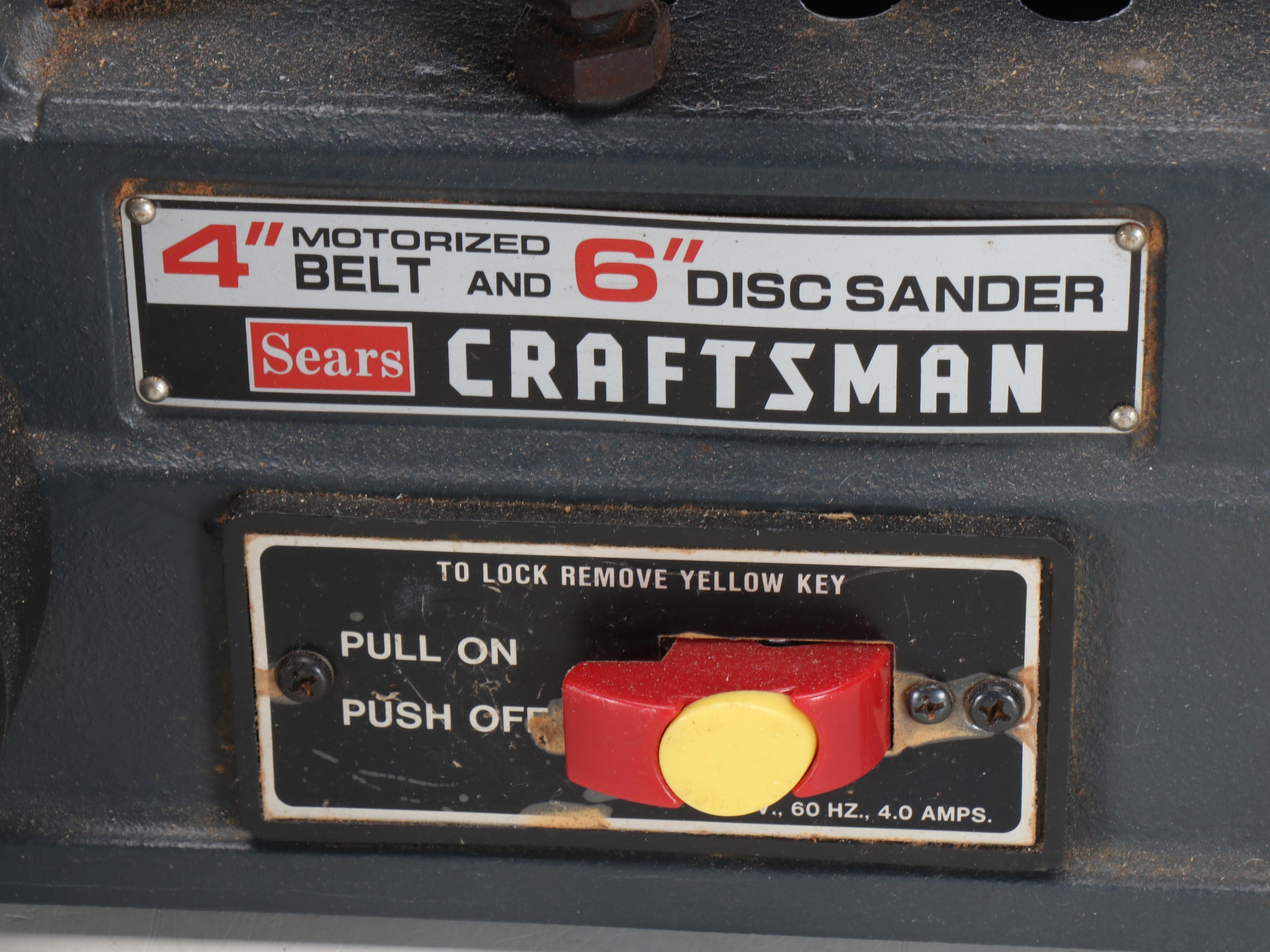 Craftsman Belt and Disk Sander with Sander Belts