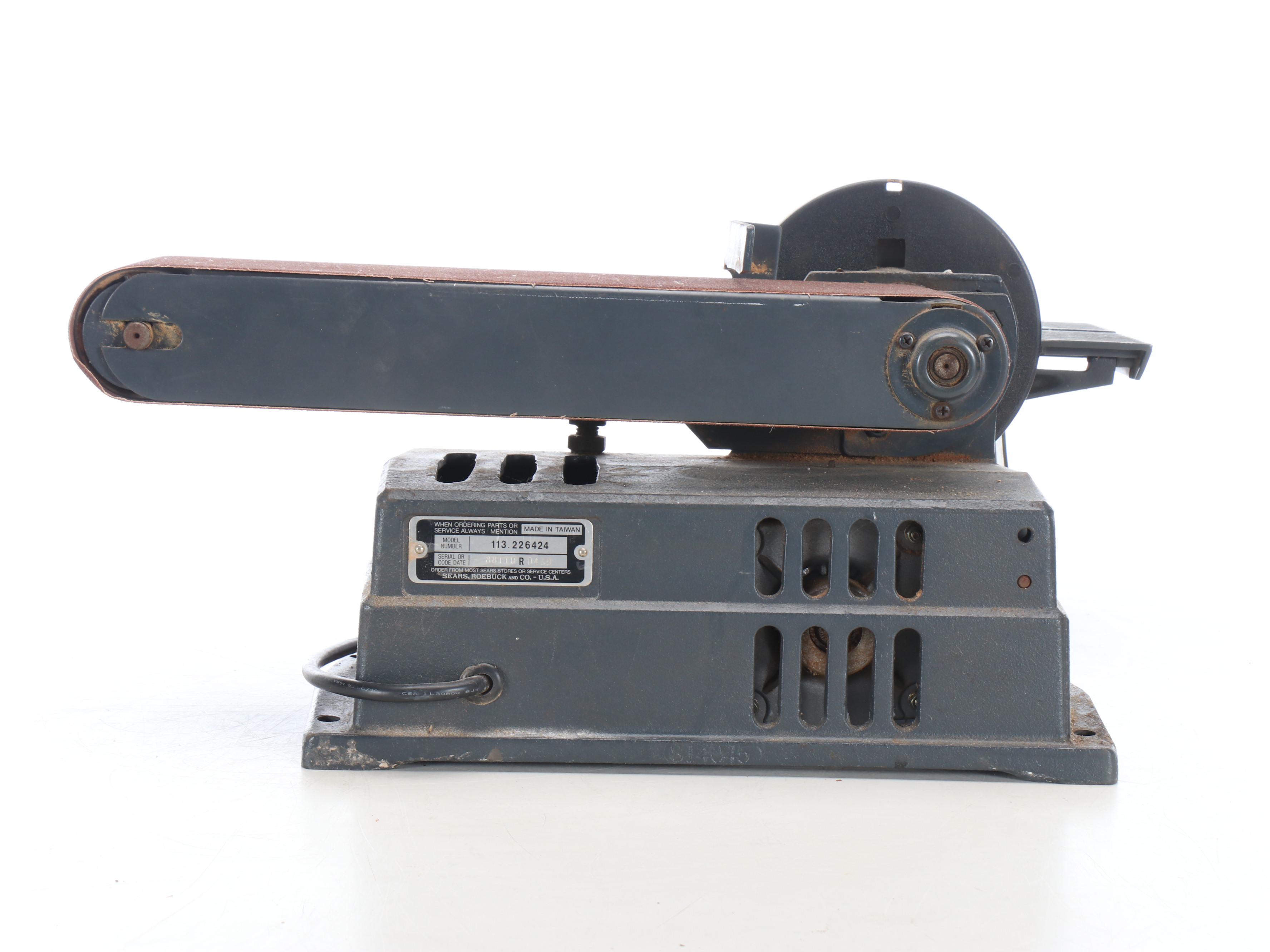 Craftsman Belt and Disk Sander with Sander Belts