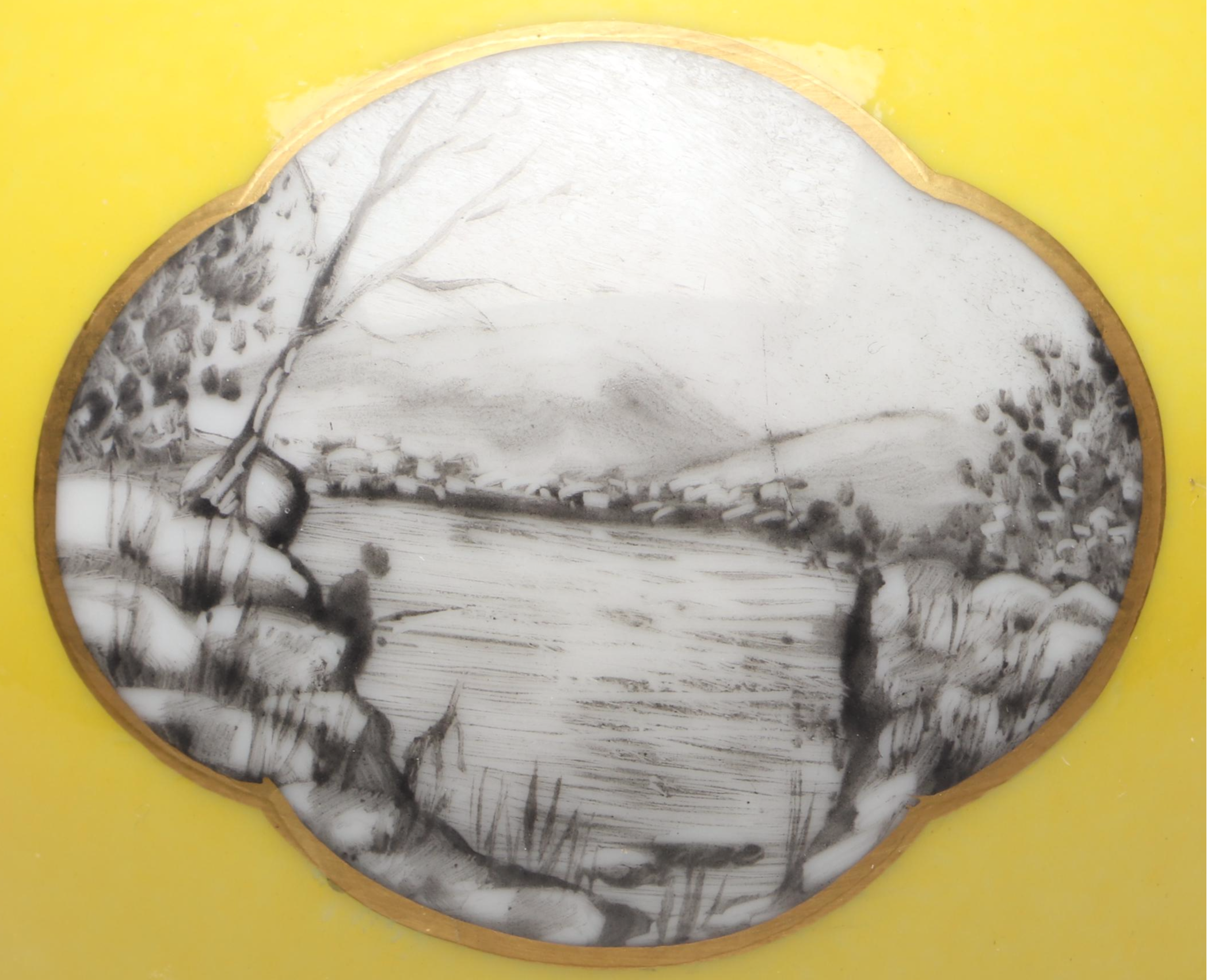 Limoges Porcelain Domed Butter Dish with Duck Finial