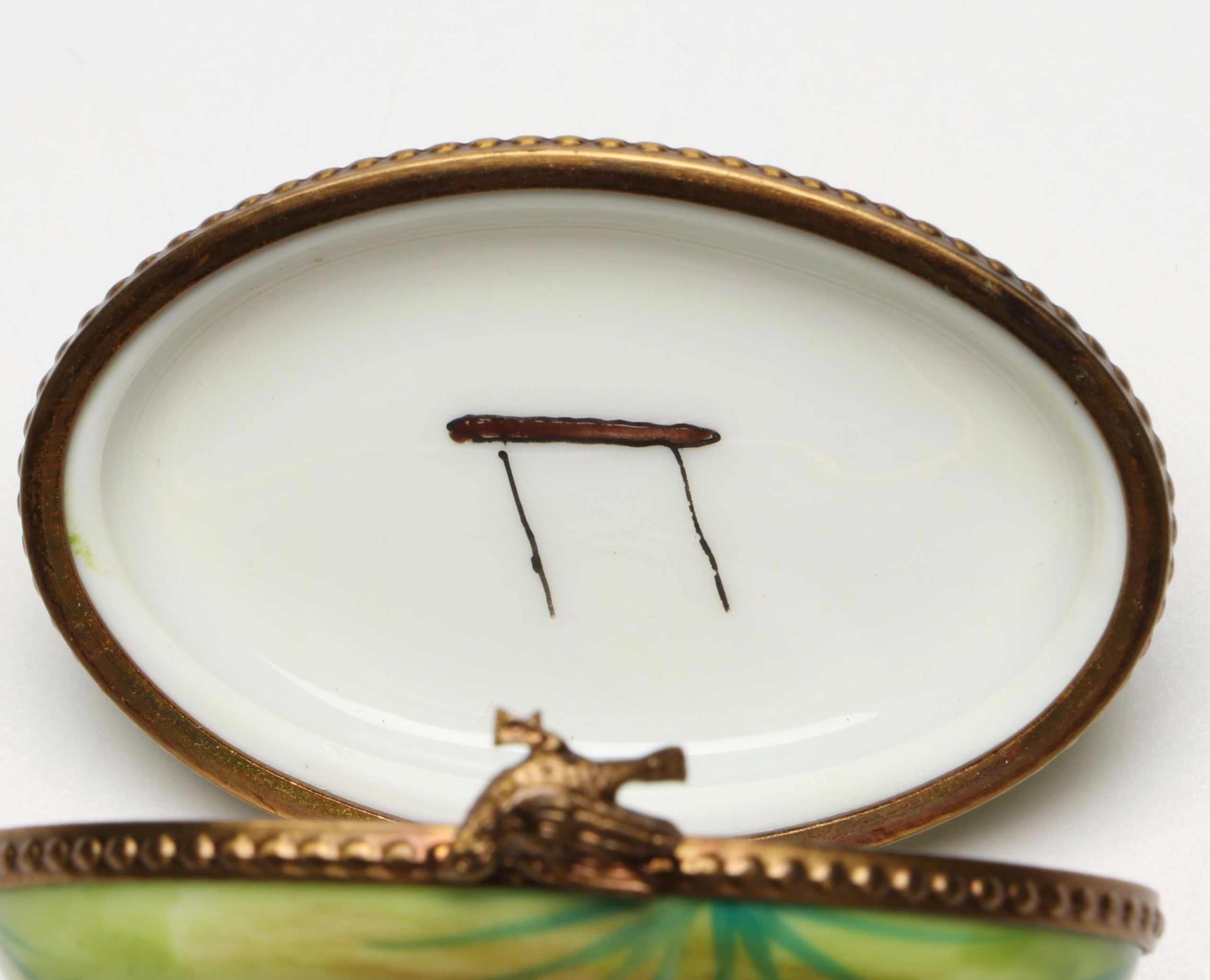 French Hand-Painted Tropical Parrot Limoges Box