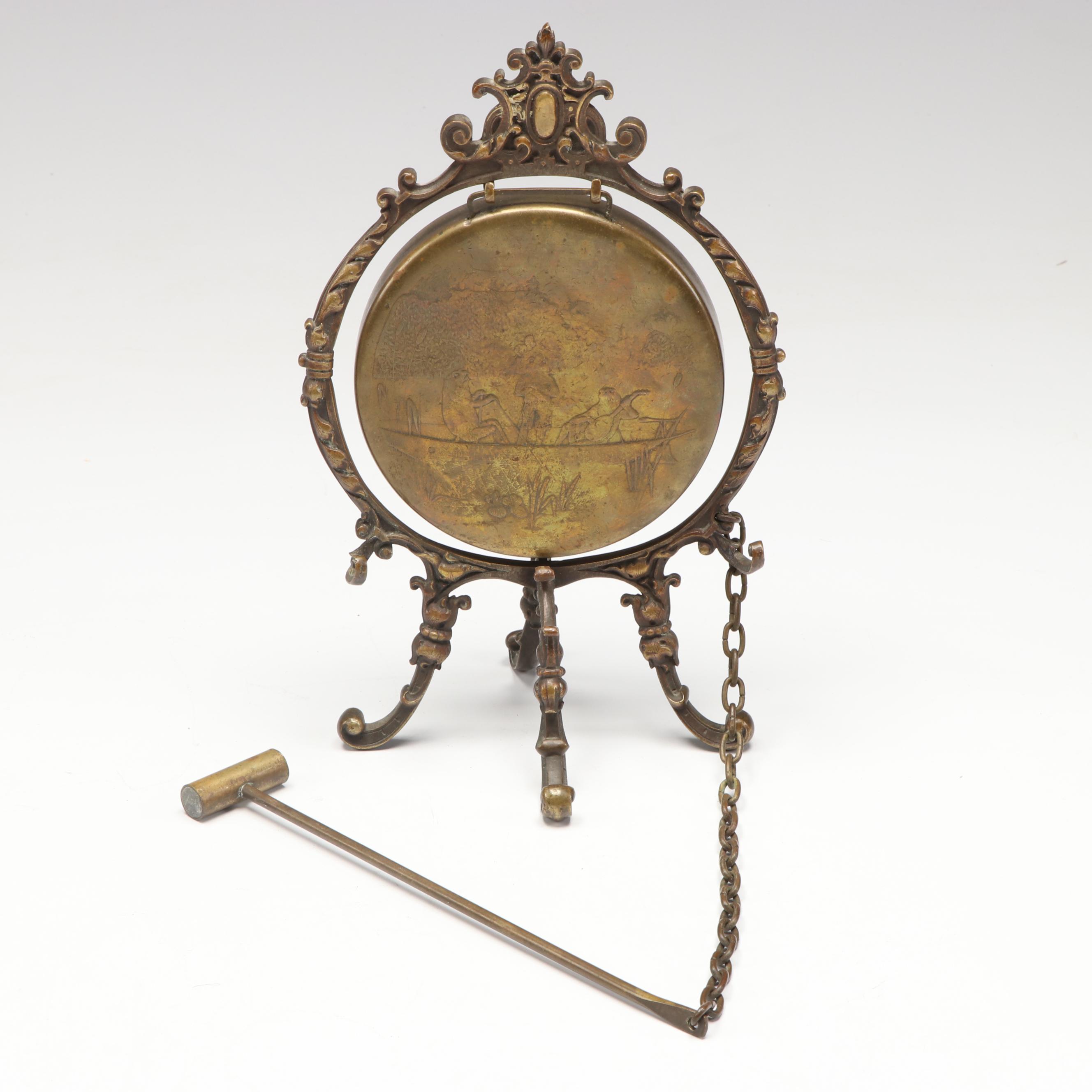 Provencal Style Cast Iron Candelabrum with Puss in Boots Sculpture, Other Décor