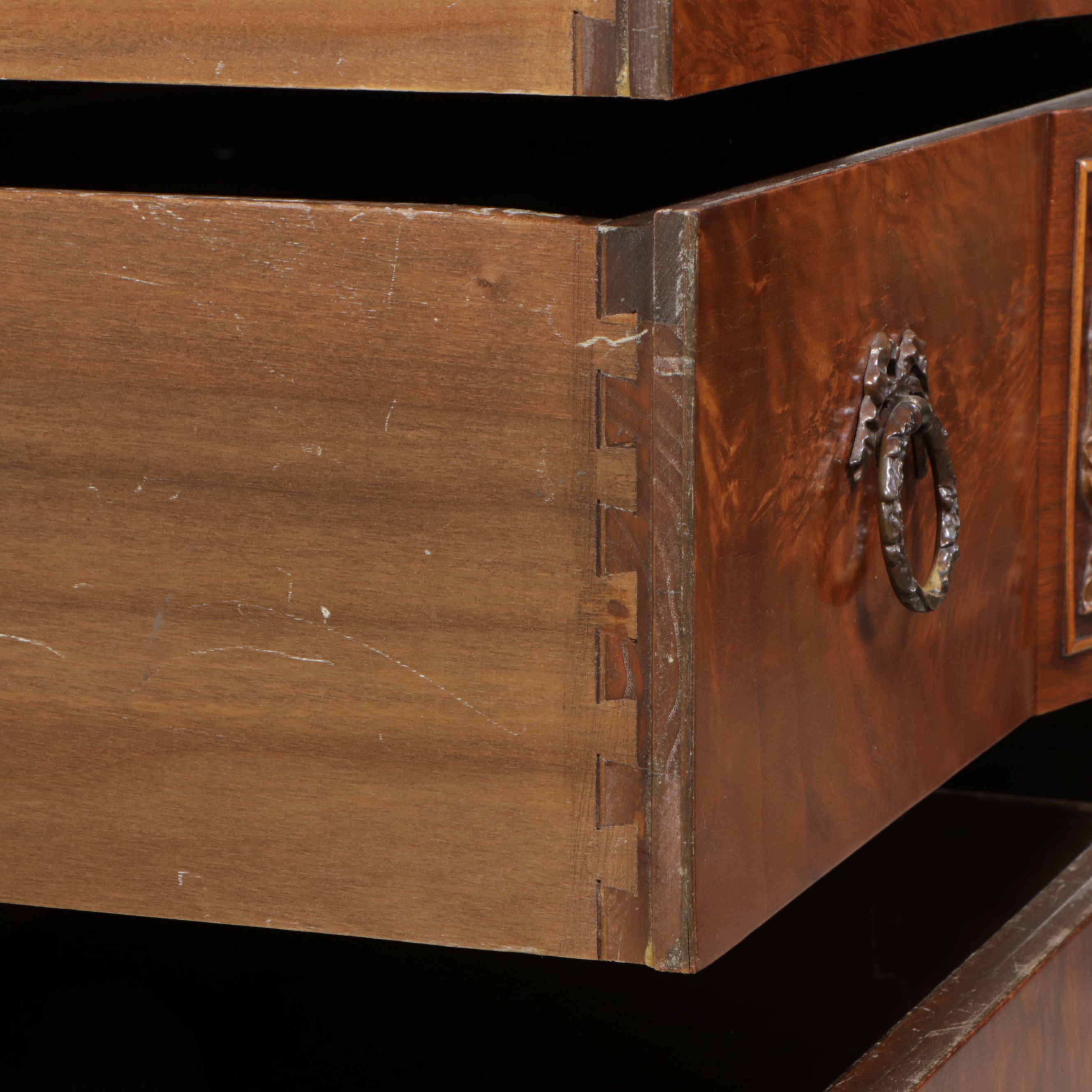 Romweber Industries Burl Wood Chest of Drawers