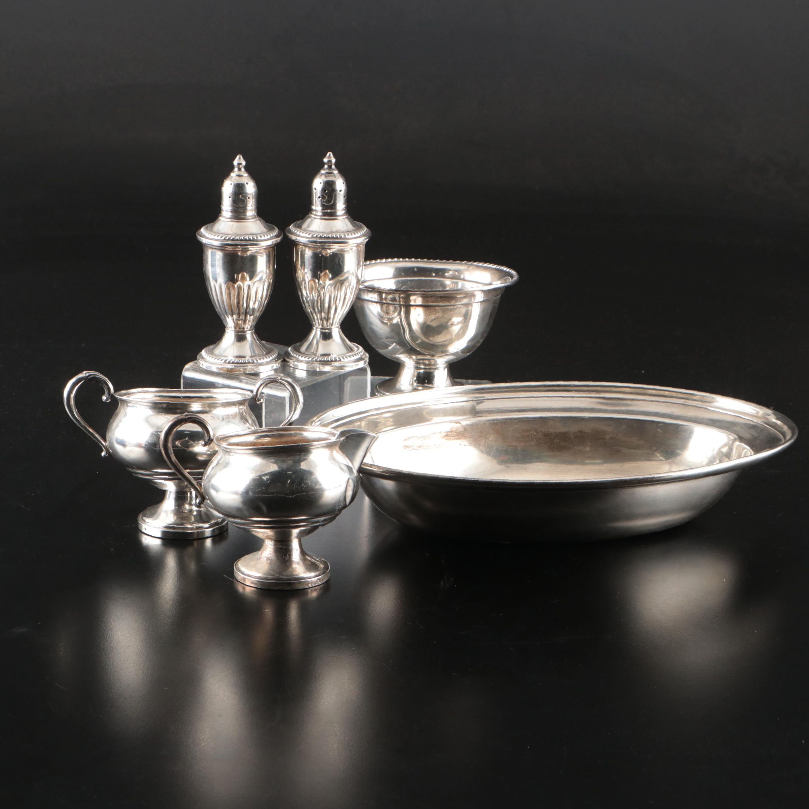 Sterling Whiting Bowl, Fisher Sterling Sugar Bowl, and More Sterling Tableware