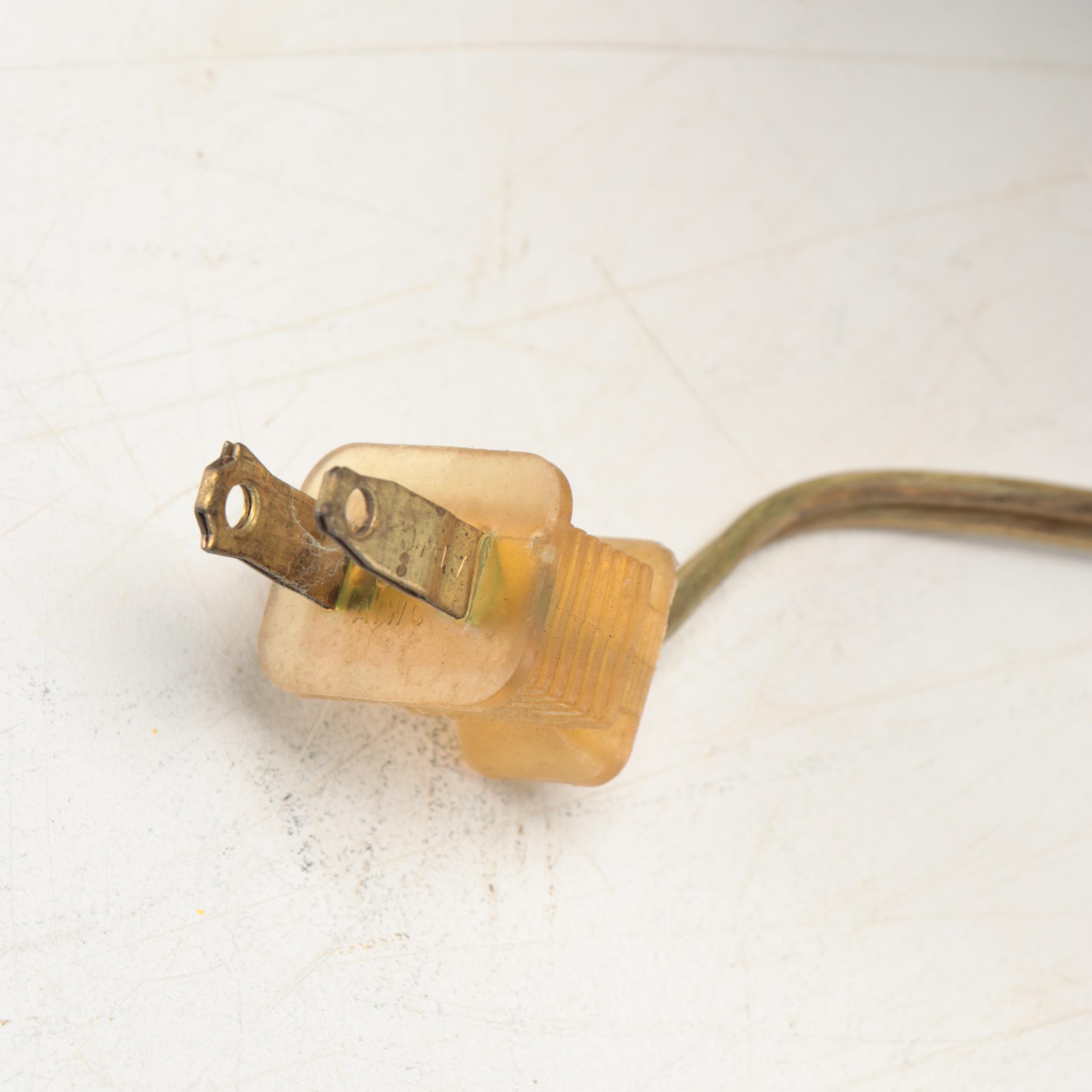 Chinese Brass Lobed Ginger Jar Table Lamp, Mid to Late 20th Century