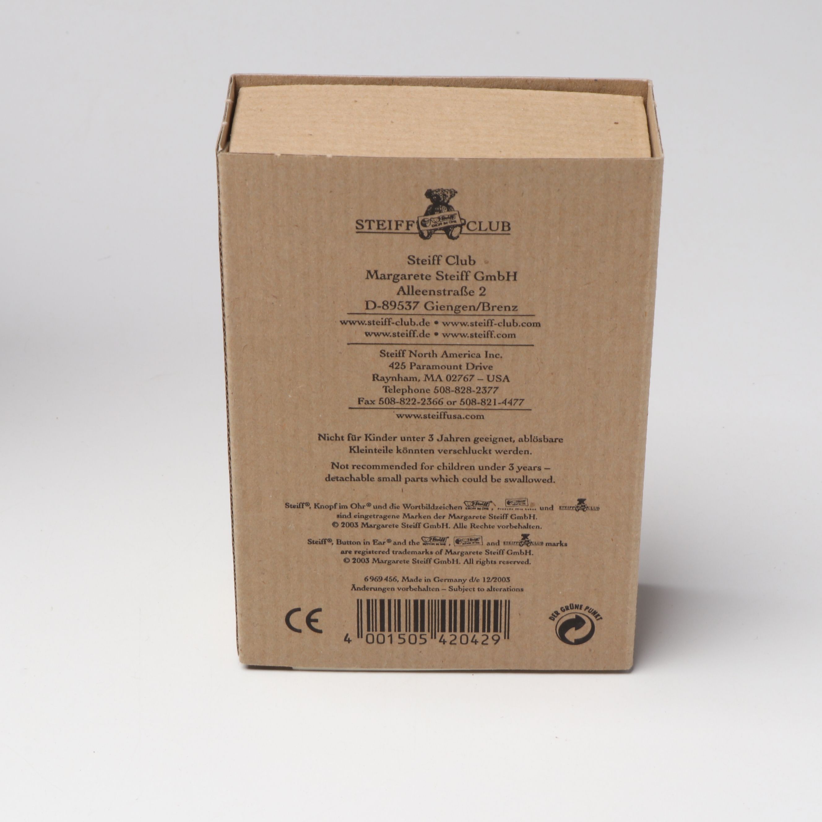 Steiff "Lavender Blue" Mohair Bear with Club Miniatures and Porcelain Figurines