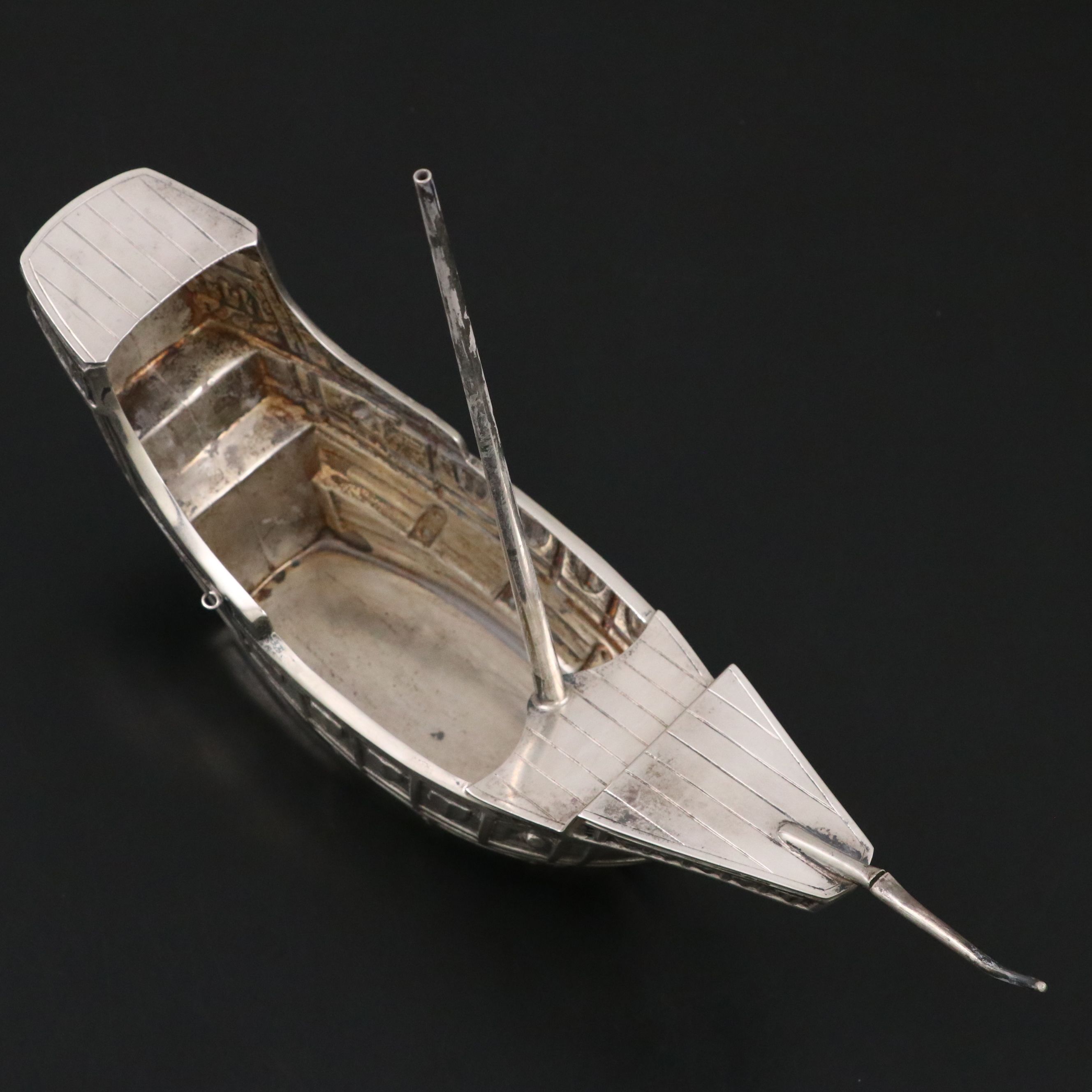 Gorham Durgin Sterling Silver Ship, Early to Mid-20th Century