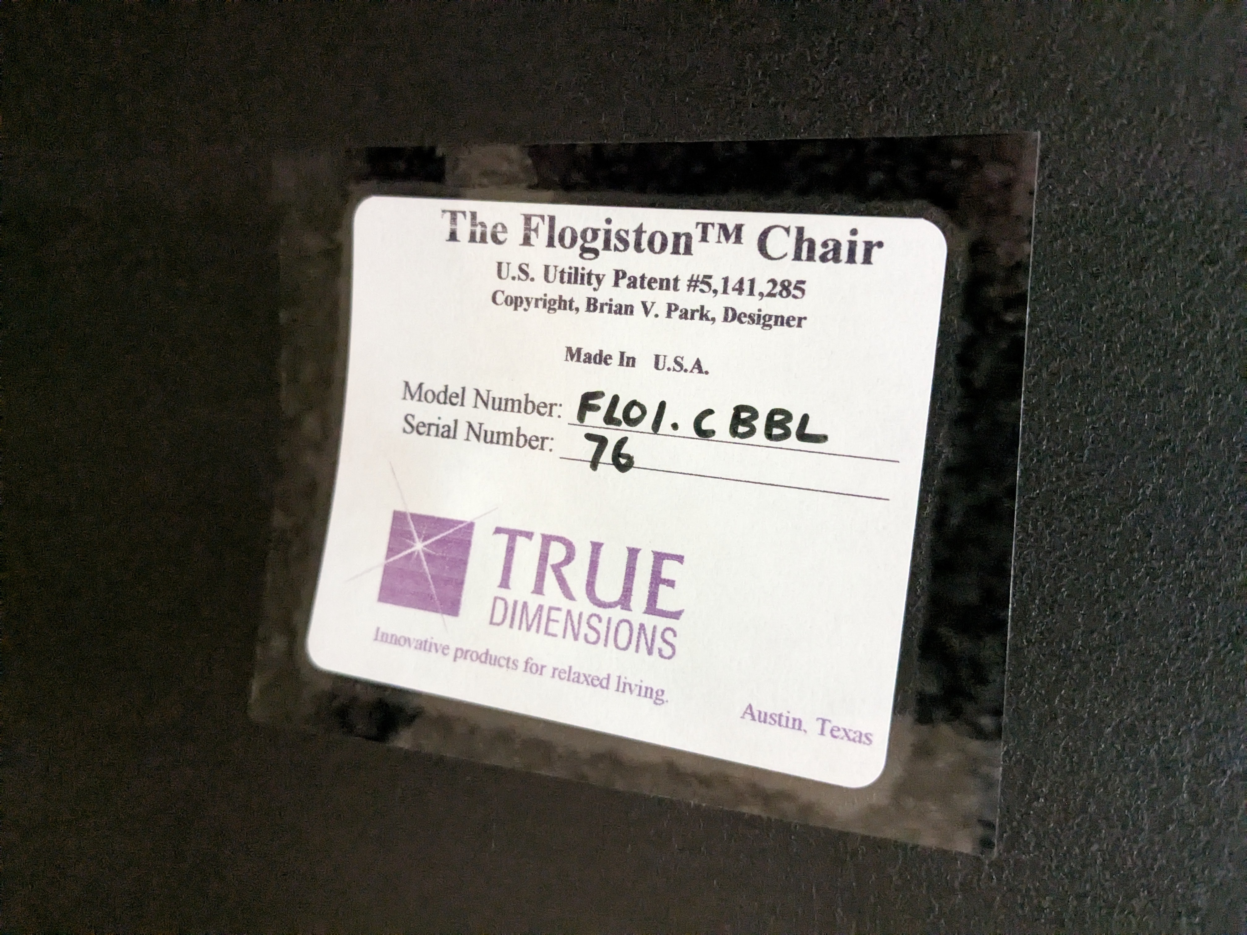 Flogiston "Zero Gravity" Chair, Late 20th Century