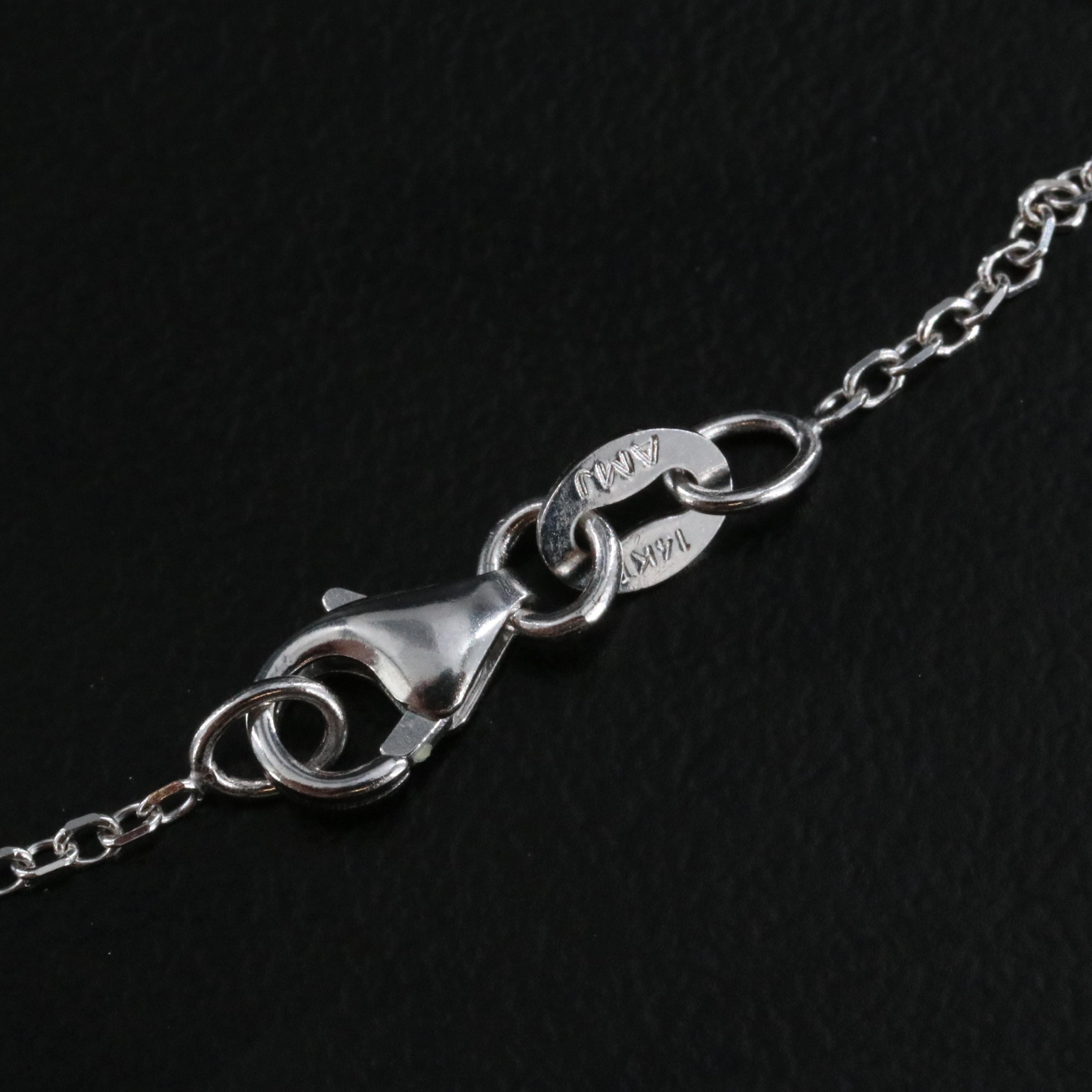 14K 2.07 CT Lab Grown Diamond Solitaire Necklace with IGI Report