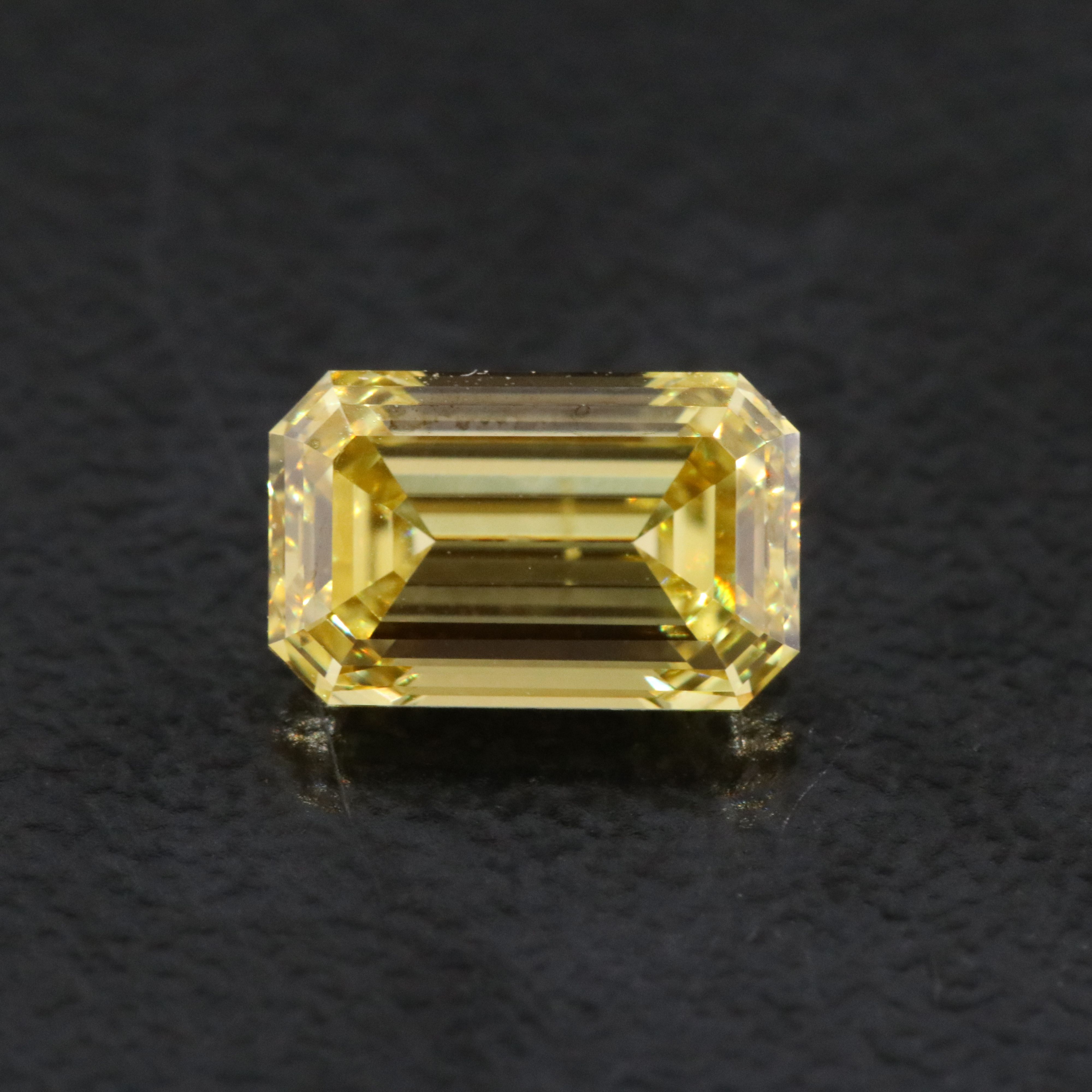 Loose 1.01 CT Lab Grown Fancy Yellow Diamond with IGI Report