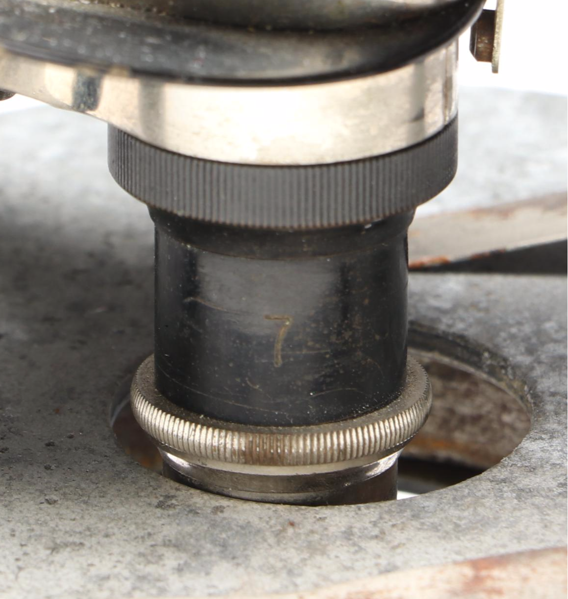 Otto Himmler German Cast Iron Compound Microscope, Early 20th Century