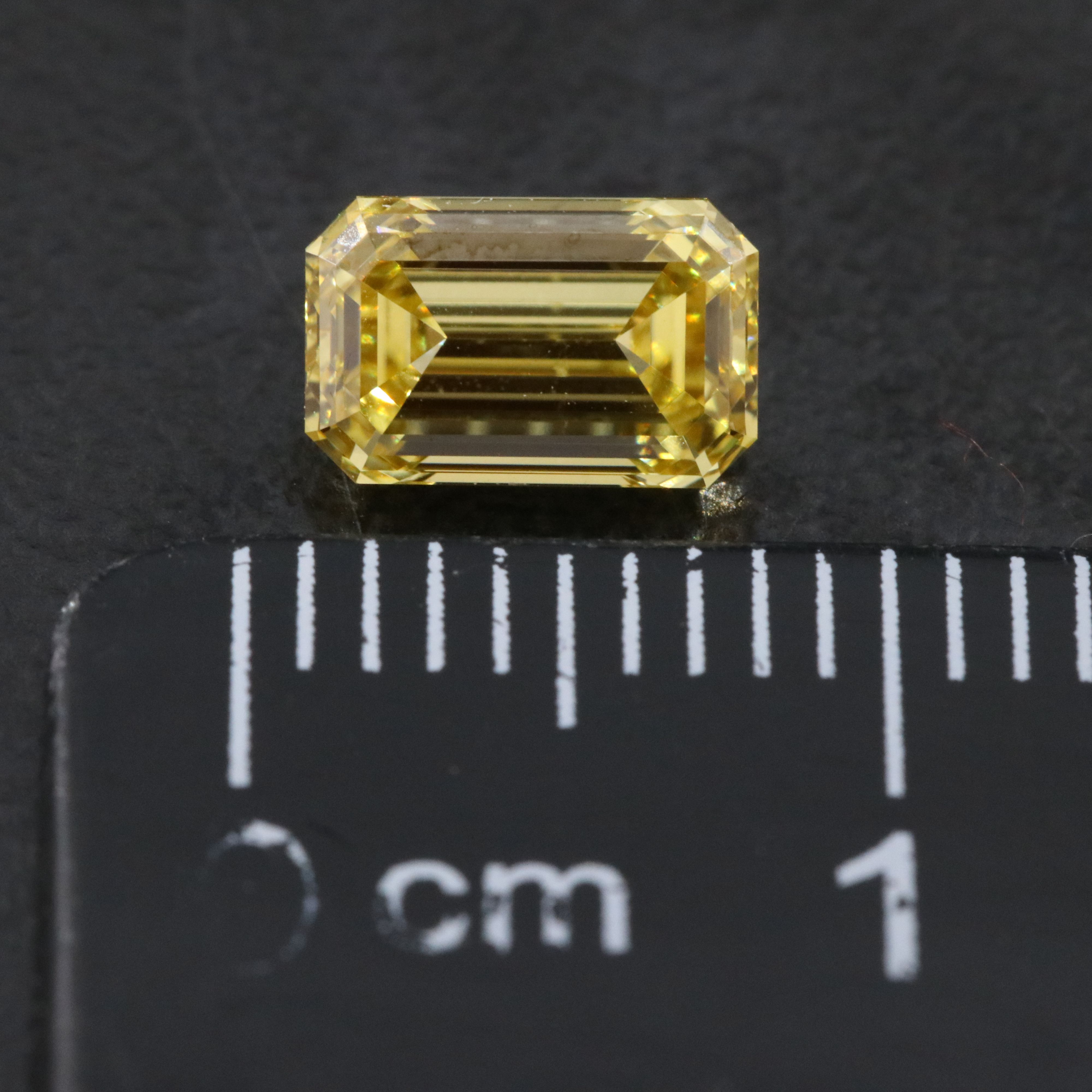 Loose 1.01 CT Lab Grown Fancy Yellow Diamond with IGI Report