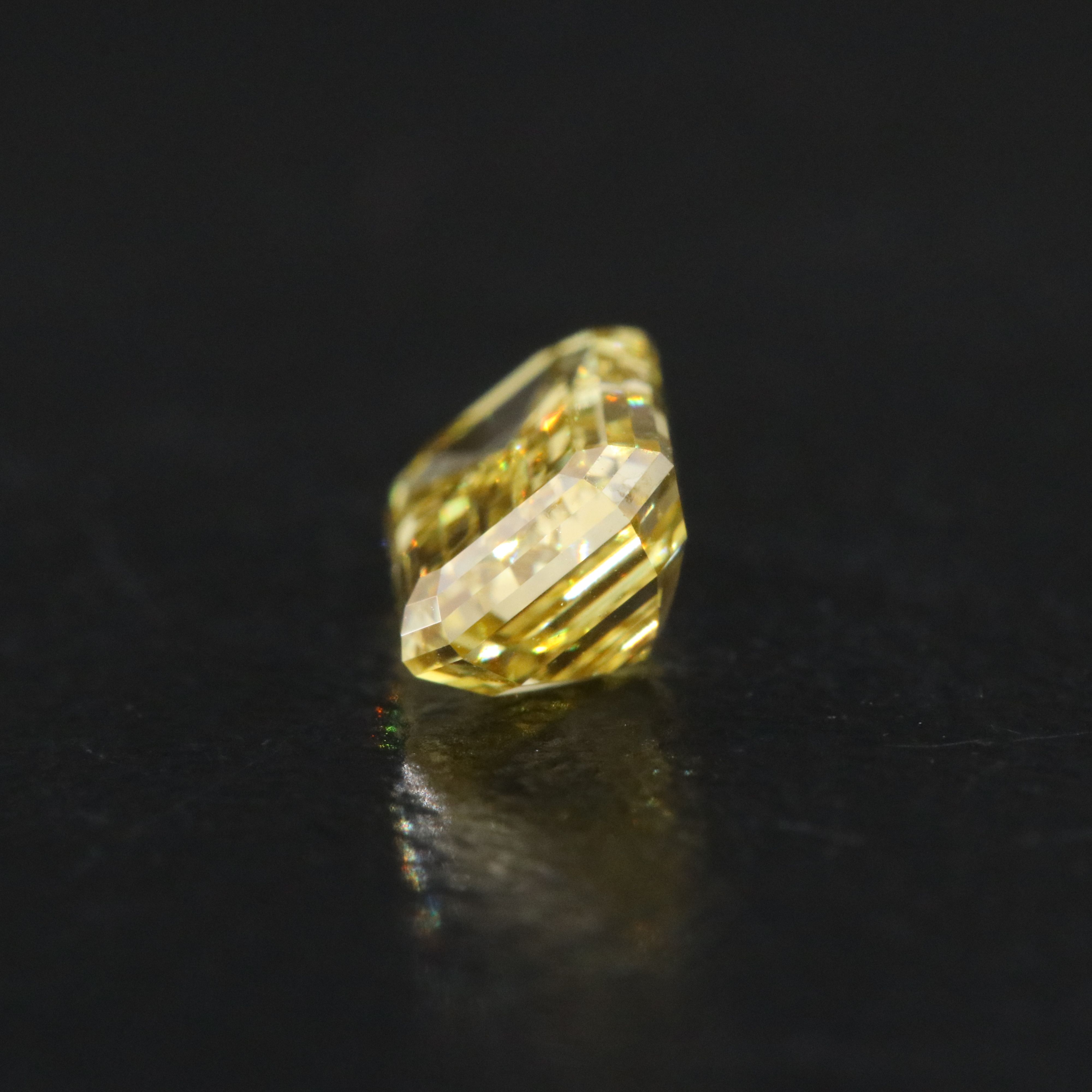 Loose 1.01 CT Lab Grown Fancy Yellow Diamond with IGI Report