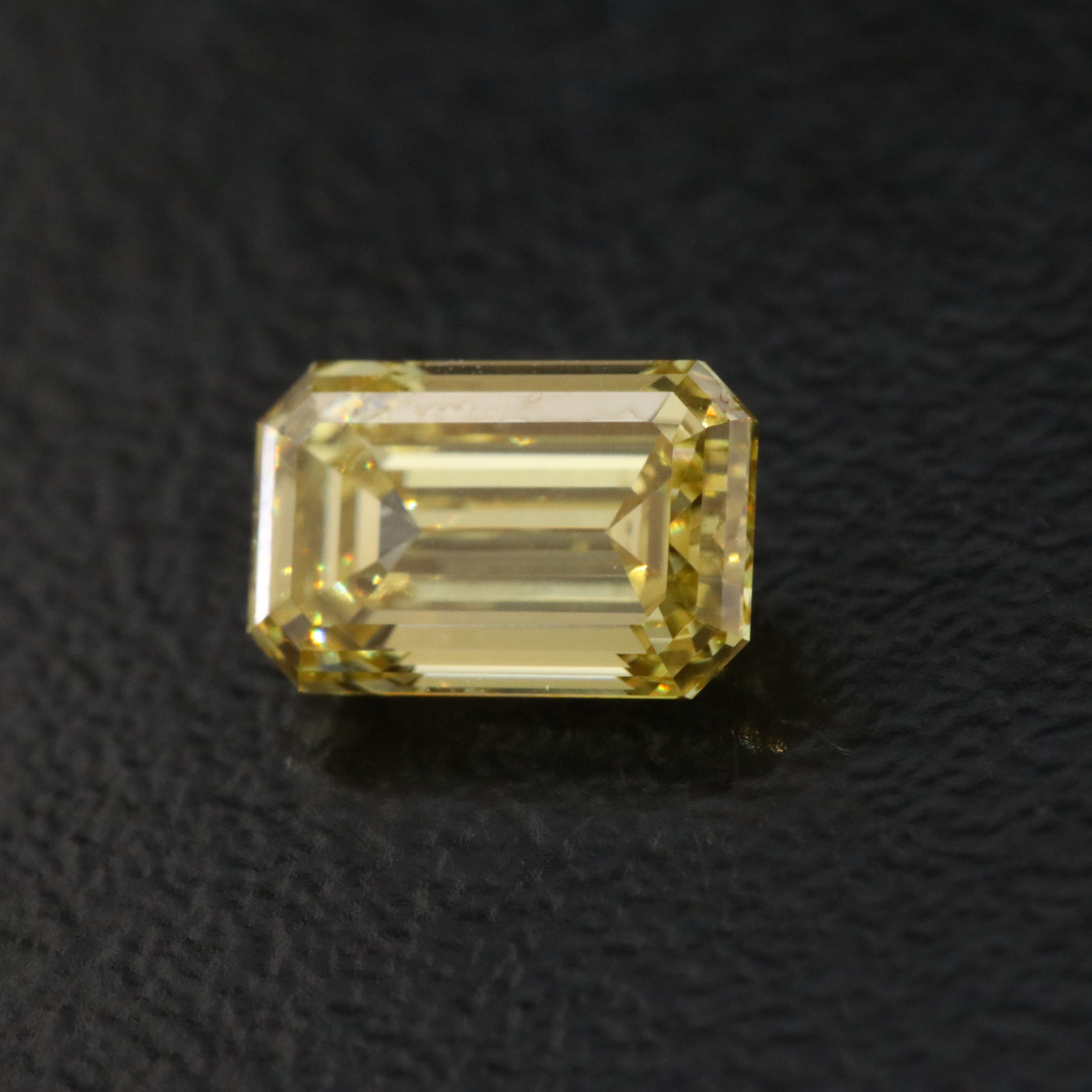 Loose 1.01 CT Lab Grown Fancy Yellow Diamond with IGI Report