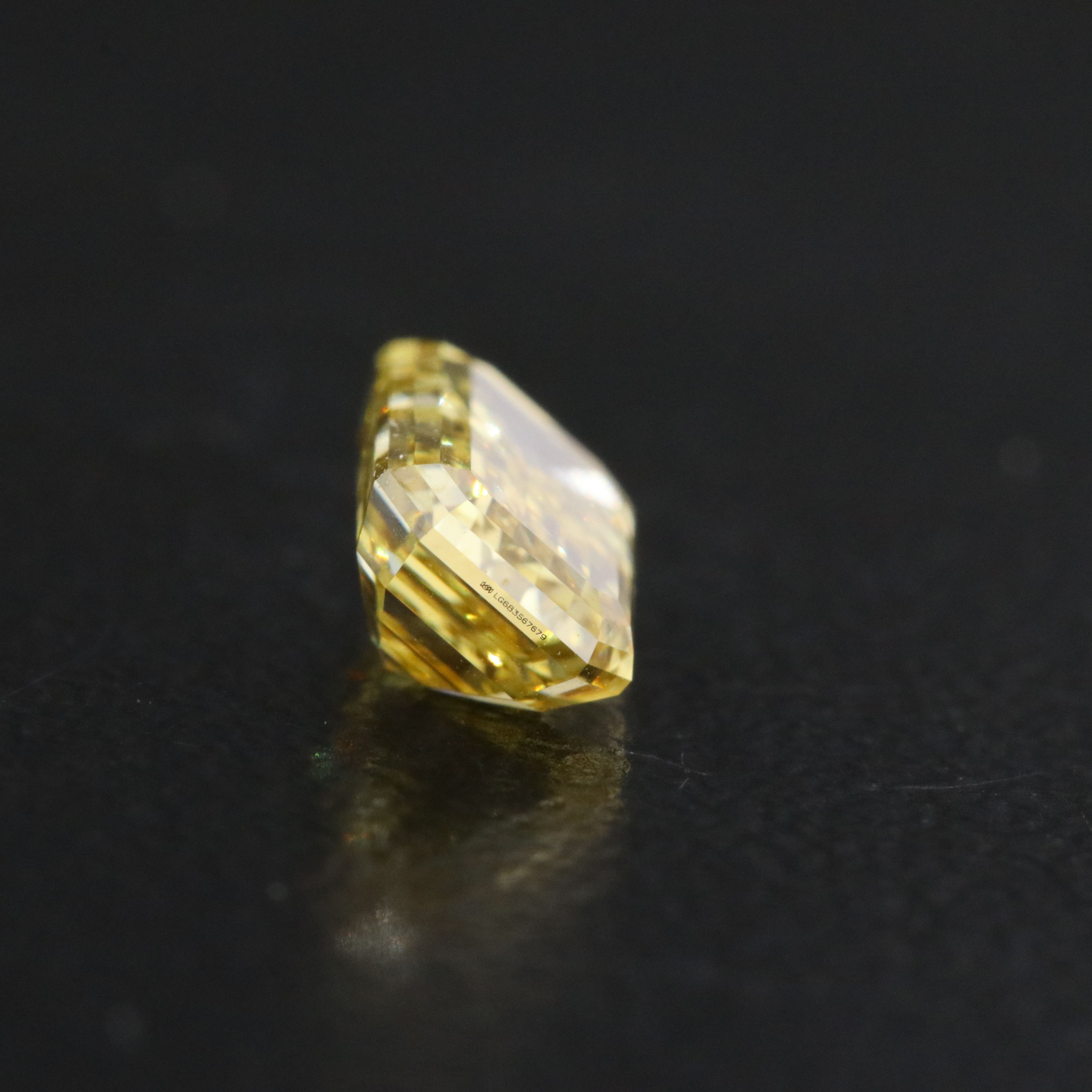 Loose 1.01 CT Lab Grown Fancy Yellow Diamond with IGI Report