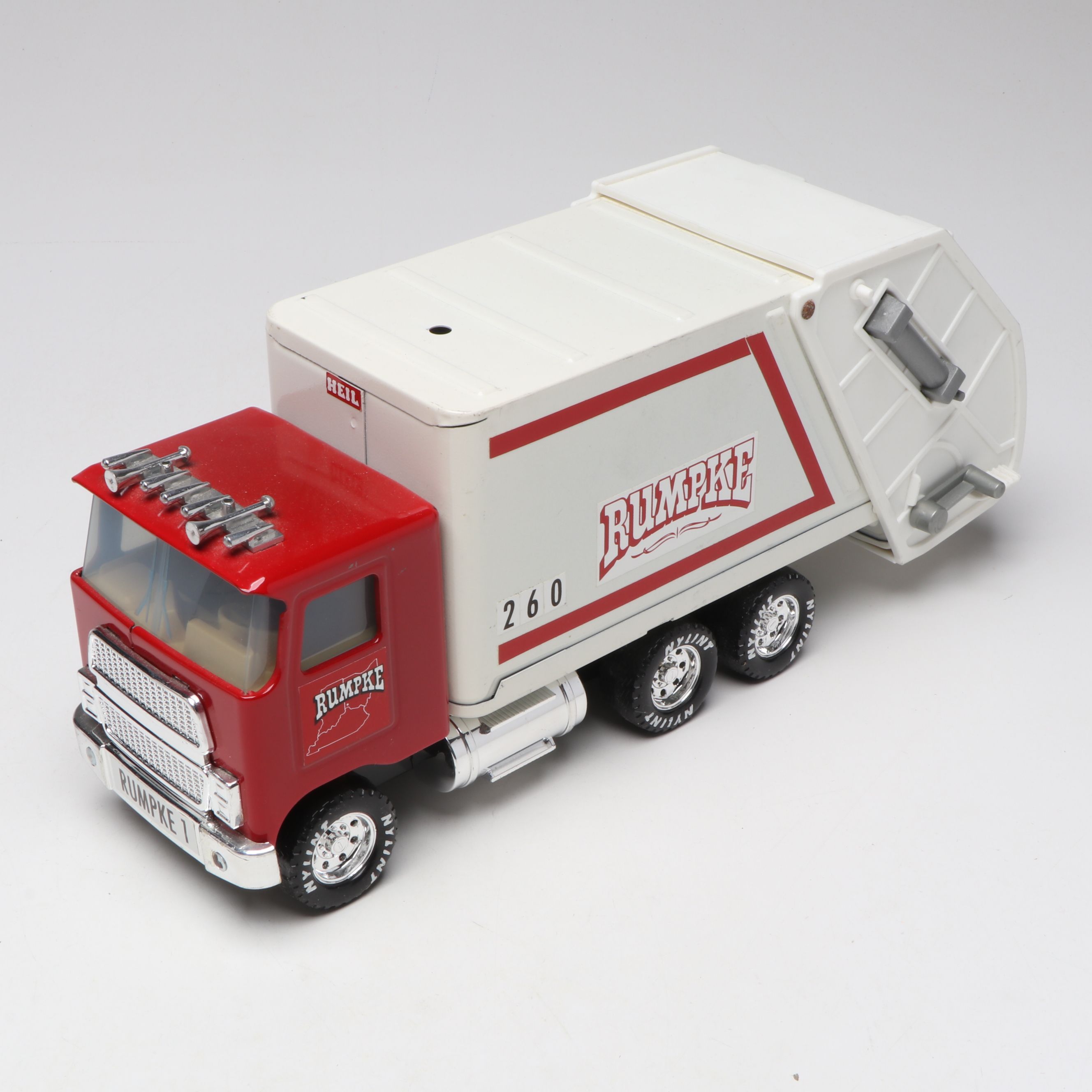 Nylint GMC Astro 95 Car Transporter, Rumpke Garbage Truck and Strombecker Van
