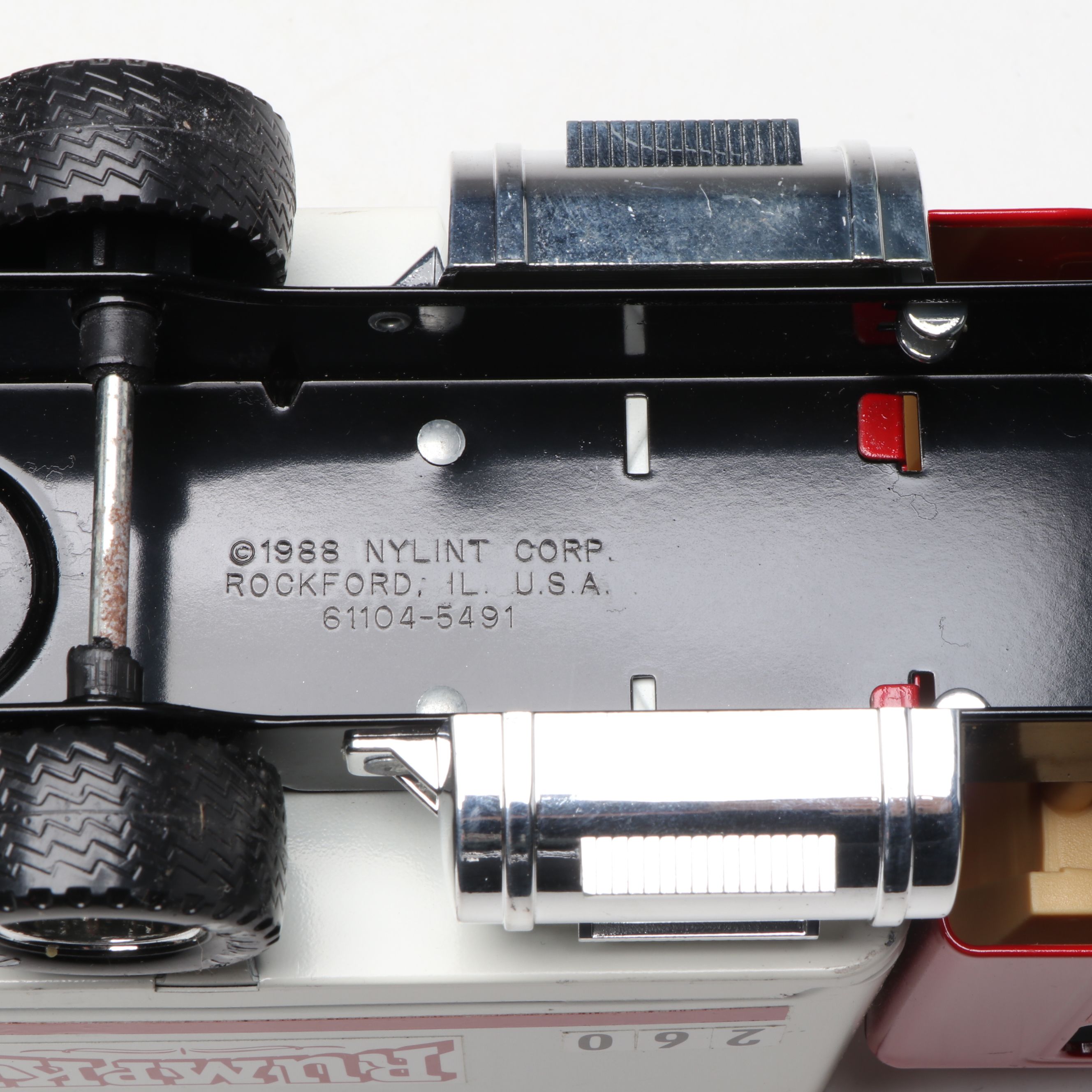 Nylint GMC Astro 95 Car Transporter, Rumpke Garbage Truck and Strombecker Van