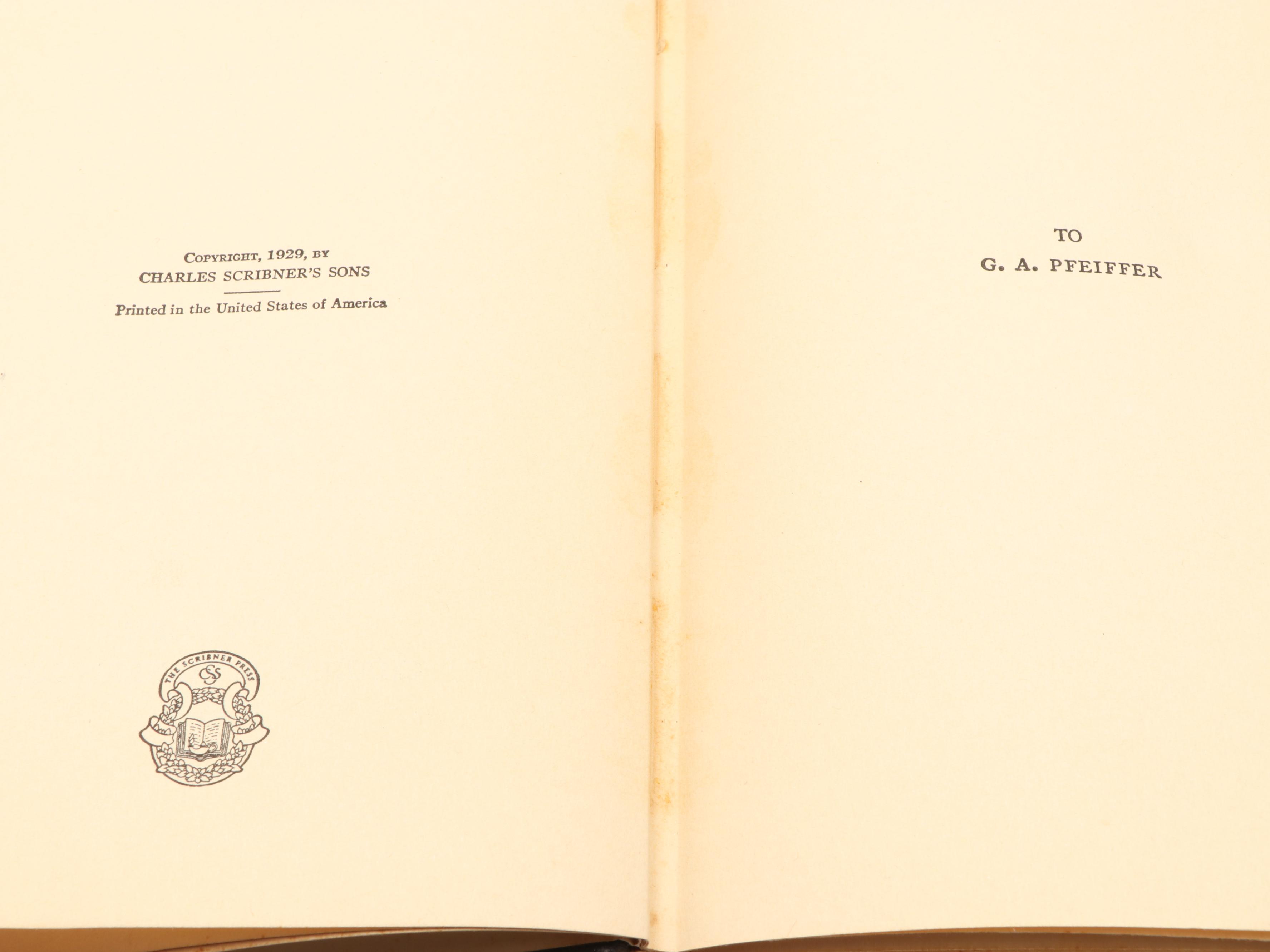 First Trade Edition "A Farewell to Arms" and More Books by Ernest Hemingway